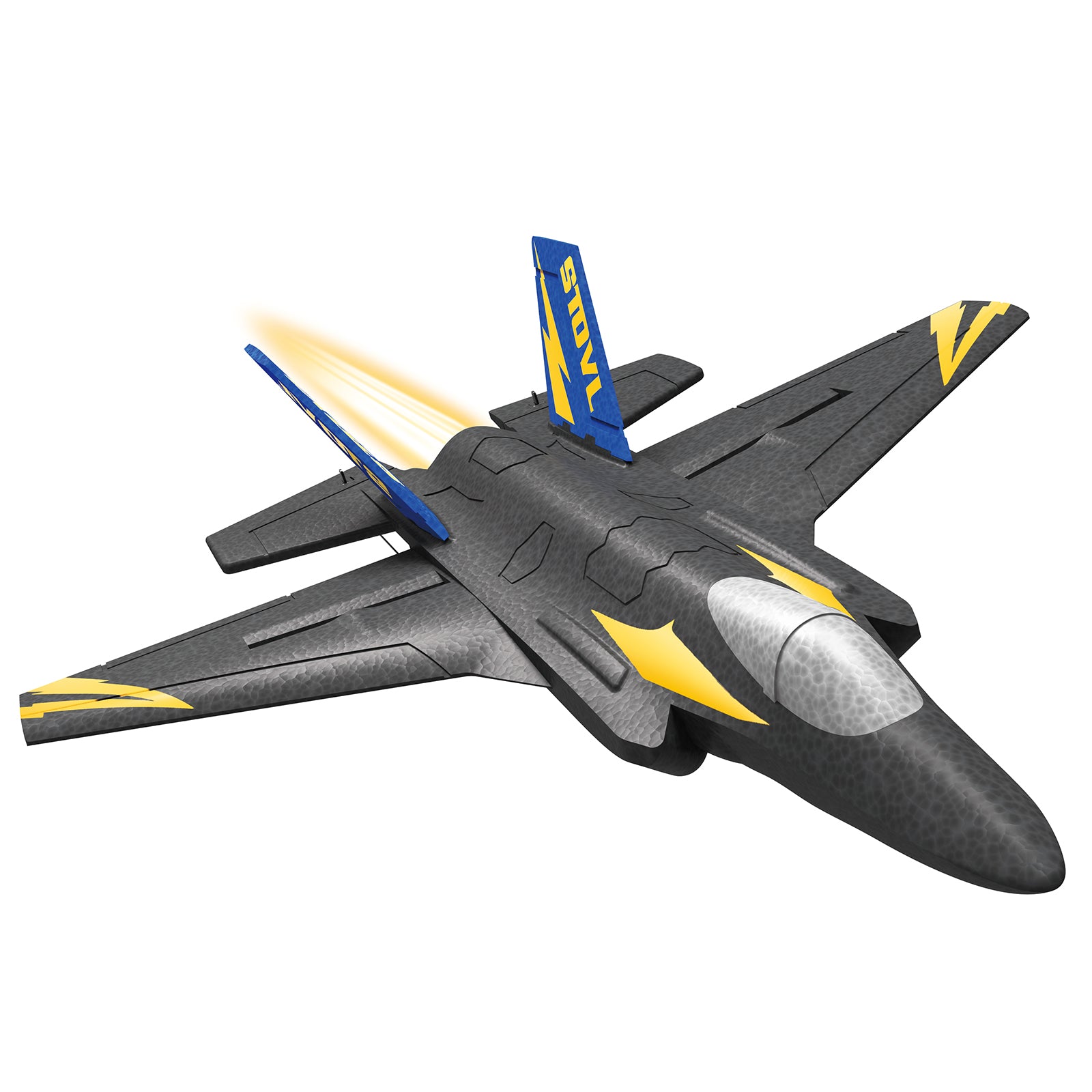 KF605 2.4GHz 4CH Remote Control Glider Airplane Toy Gift With 2 Batteries Black