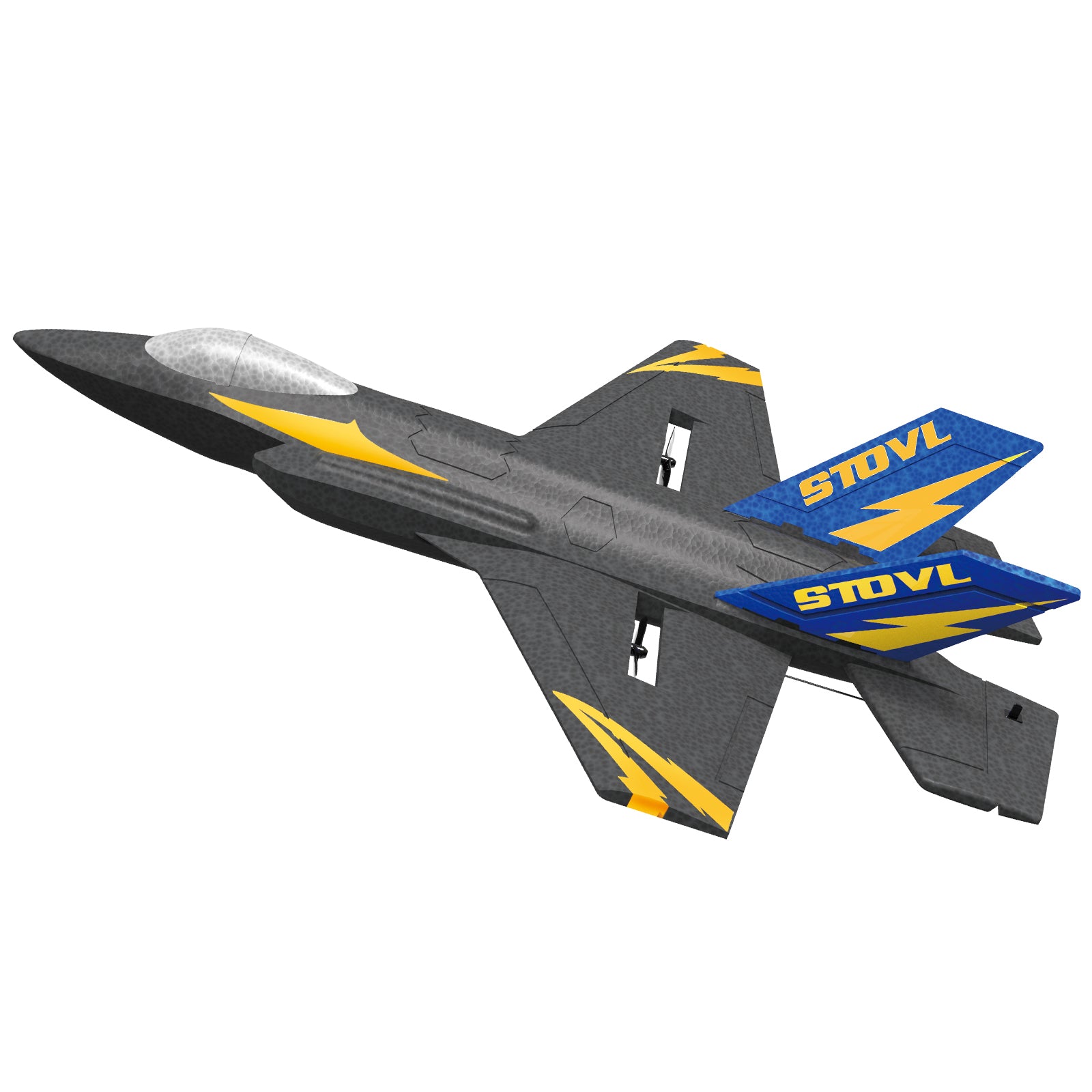 KF605 2.4GHz 4CH Remote Control Glider Airplane Toy Gift With 2 Batteries Black