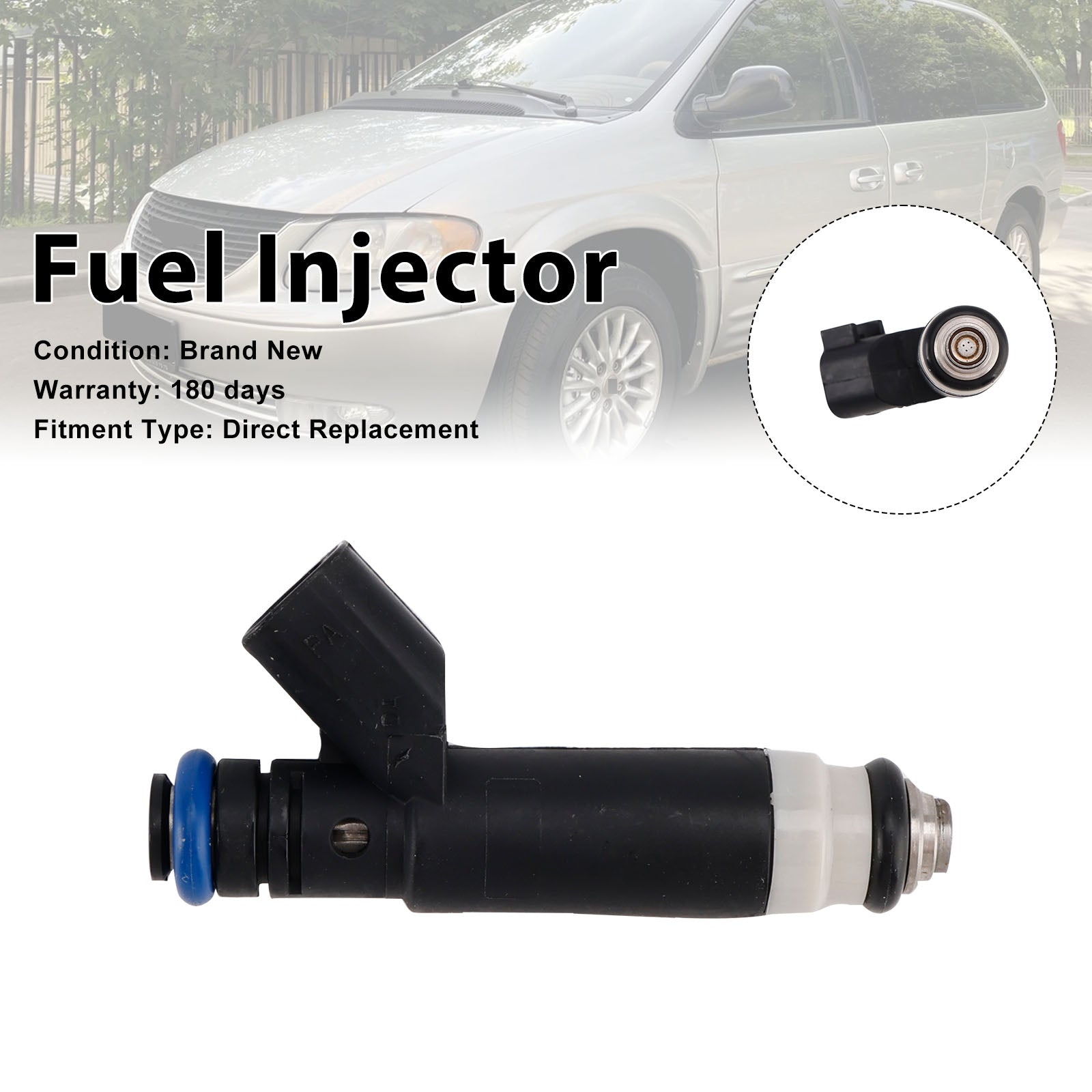 1Pcs Fuel Injector For Dodge Grand Caravan 3.8L V6 2003-2004 04861238AB