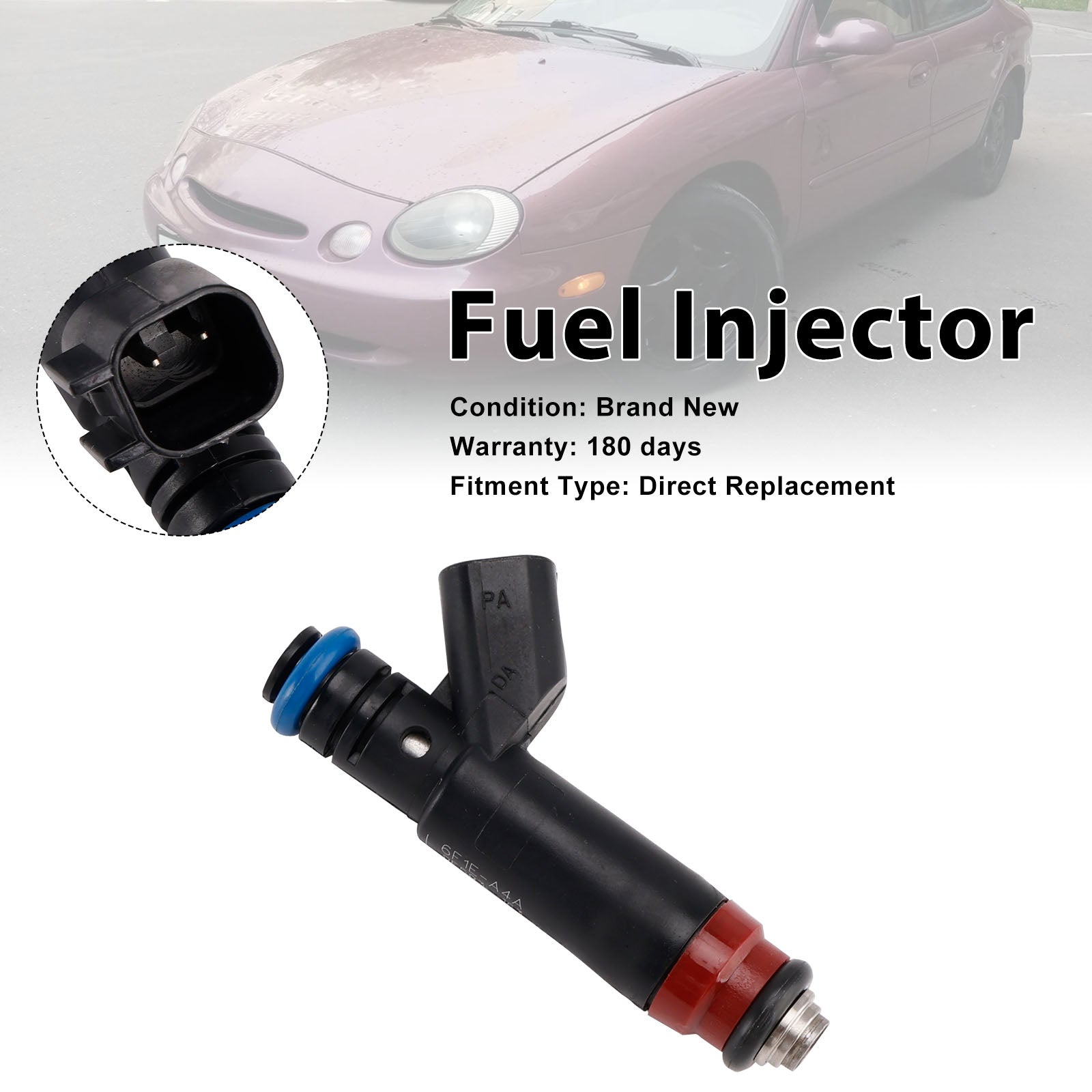 1Pcs Fuel Injector For Ford Taurus 3.0L V6 2006-2007 6F1E-A4A 6F1EA4A