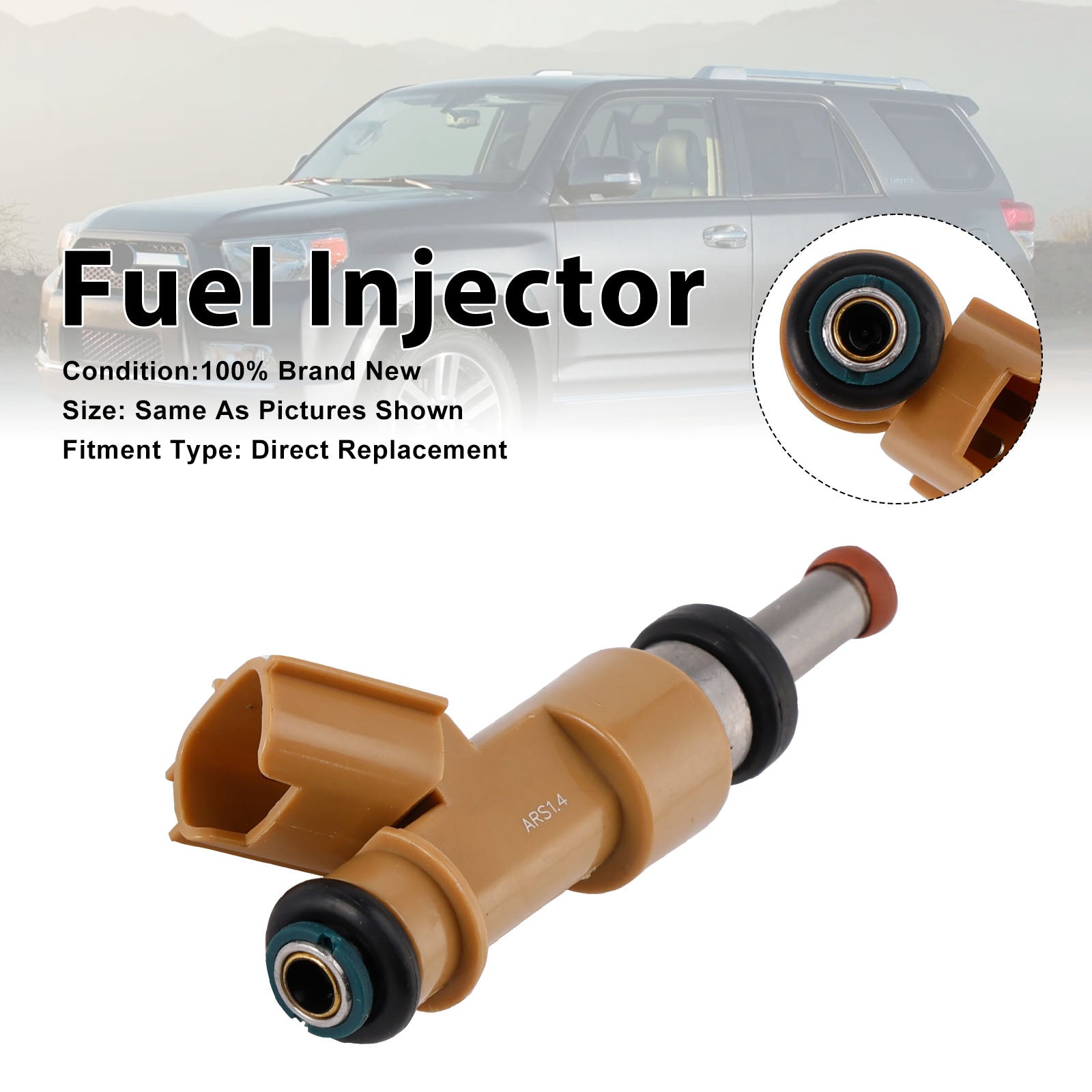 1Pcs Fuel Injector For Toyota 4Runner 2010-19 Tundra 2012-2014 23209-39215