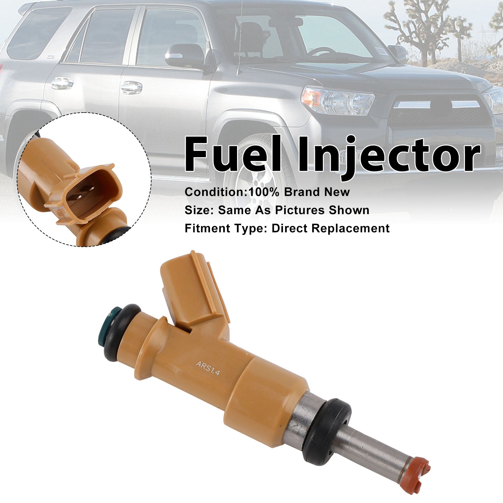 1Pcs Fuel Injector For Toyota 4Runner 2010-19 Tundra 2012-2014 23209-39215