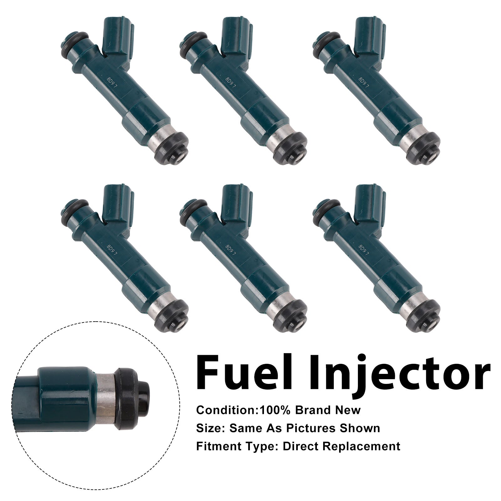 6Pcs Fuel Injector For Toyota 4Runner 2003-09 Tacoma 2005-2015 23250-0P030