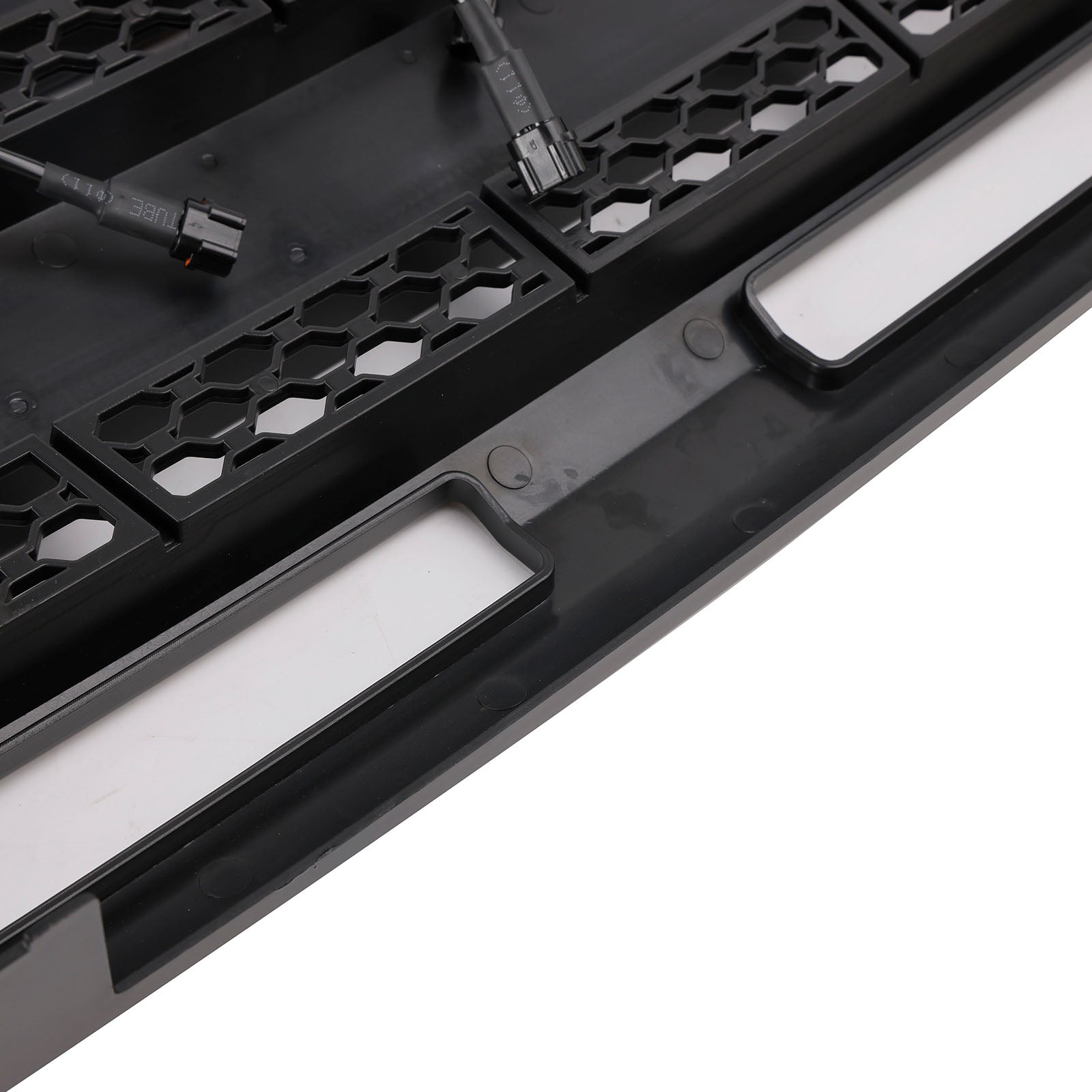 Matt Black Front Bumper Grille Grill Fit Ford Ranger 2004-2011 With LED Light