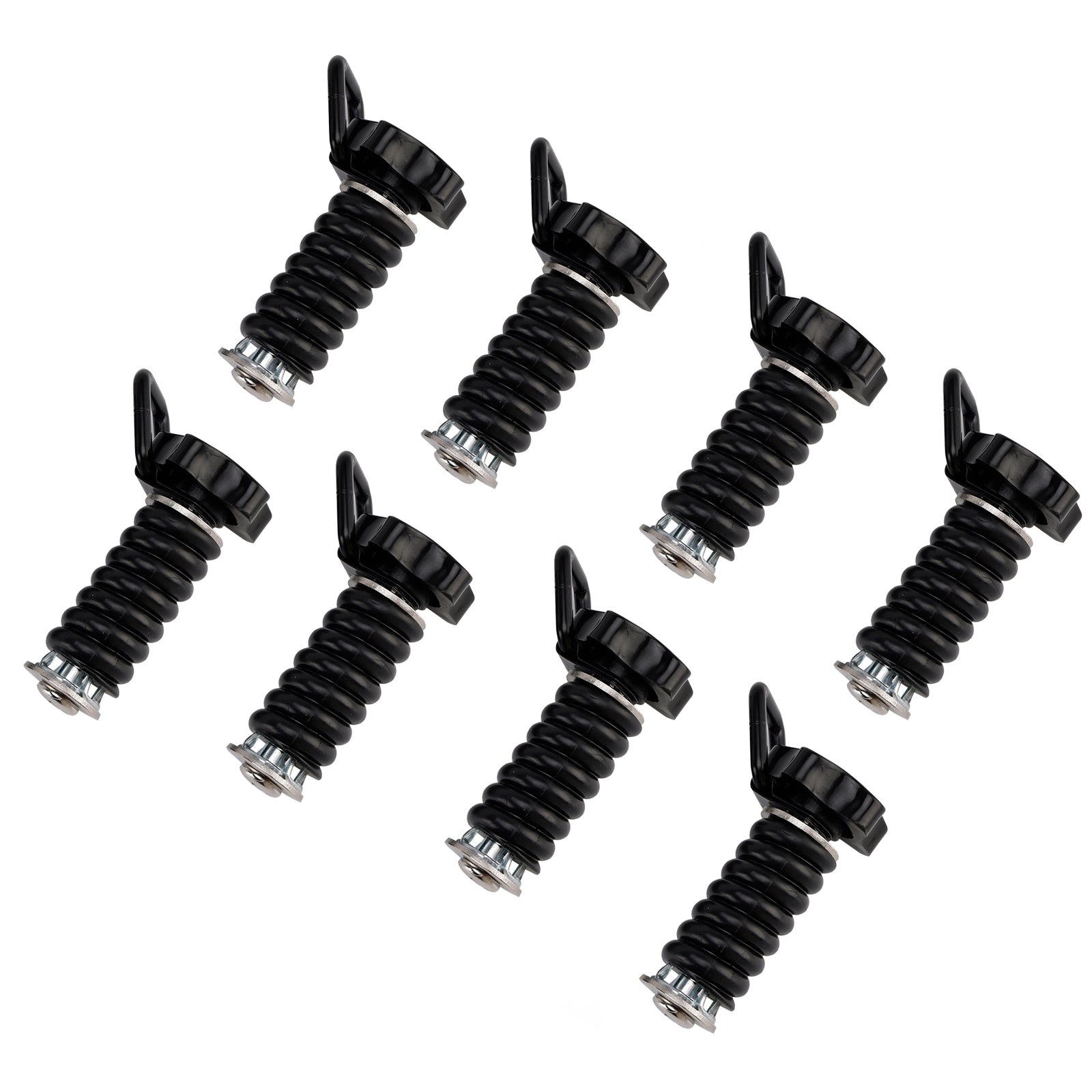 8X Tie Down Anchors Flexible Loop Lock & Ride For Polaris Rzr Sportsman 13-25