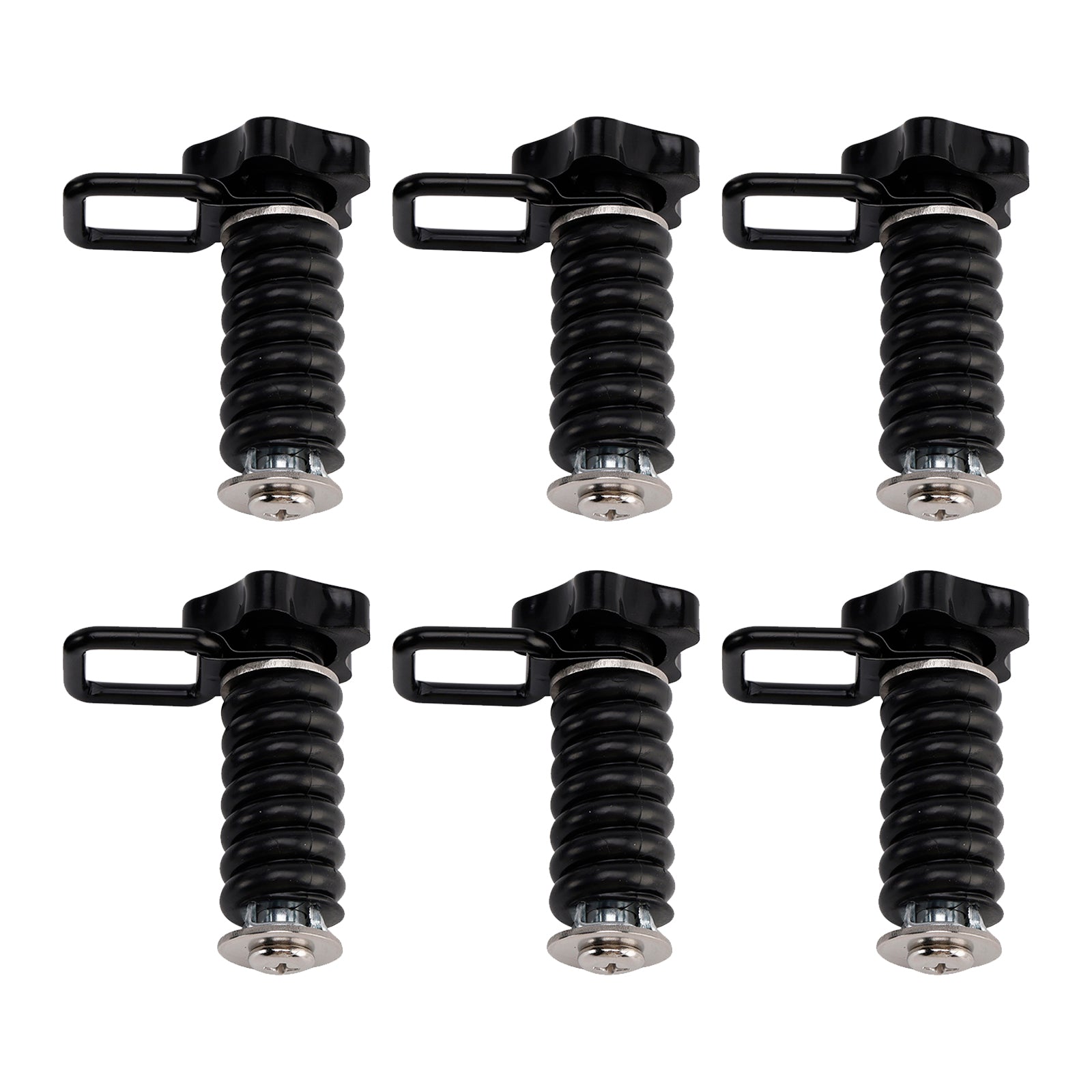 6X Tie Down Anchors Flexible Loop Lock & Ride For Polaris Rzr Sportsman 13-25