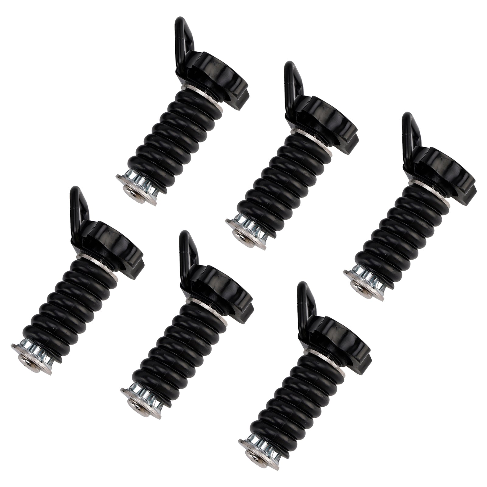 6X Tie Down Anchors Flexible Loop Lock & Ride For Polaris Rzr Sportsman 13-25