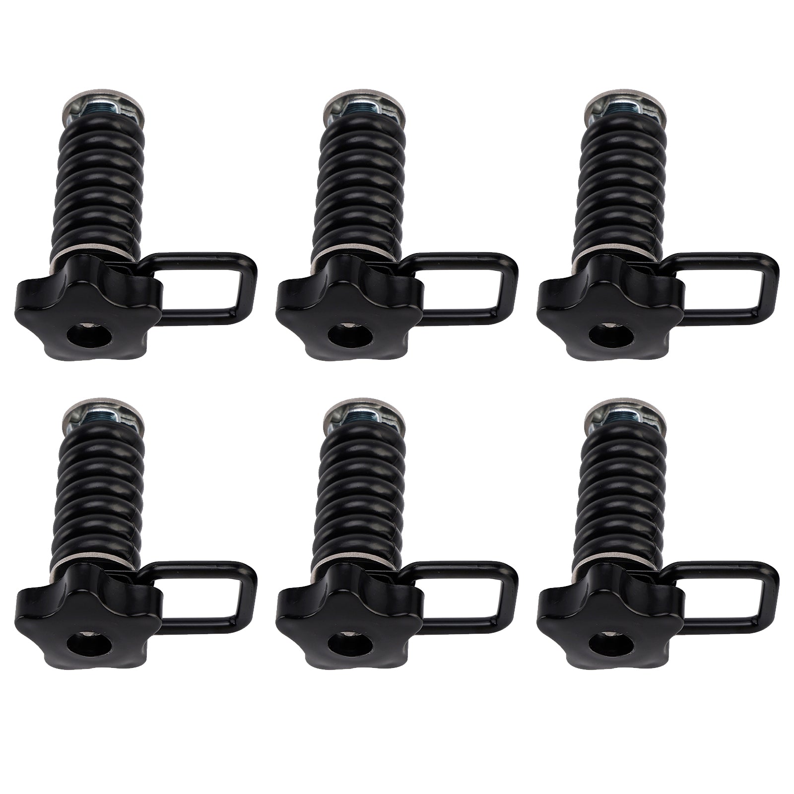 6X Tie Down Anchors Flexible Loop Lock & Ride For Polaris Rzr Sportsman 13-25