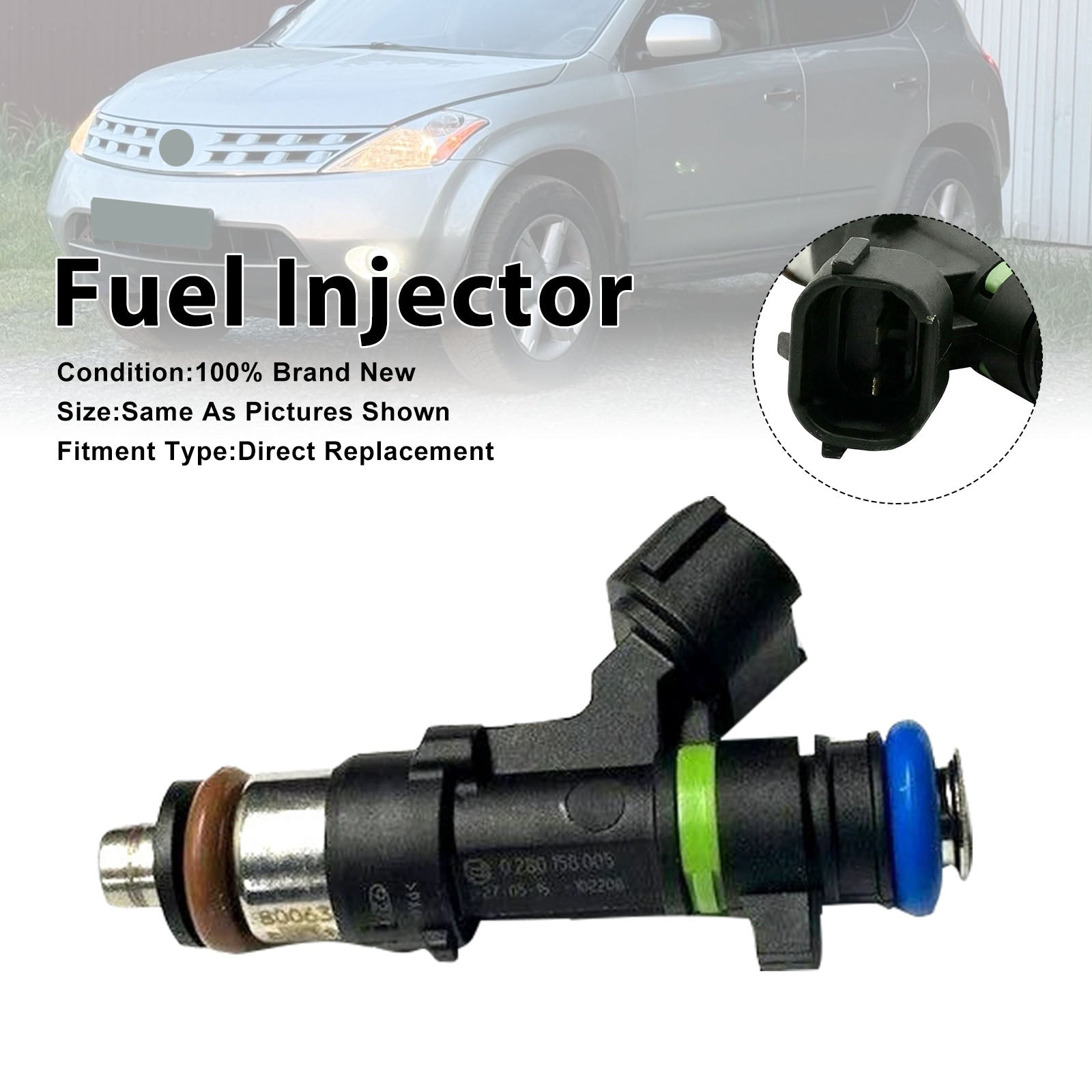1Pcs Fuel Injector For Nissan Murano 2003-2004 Quest 2004-2009 16600-7y000