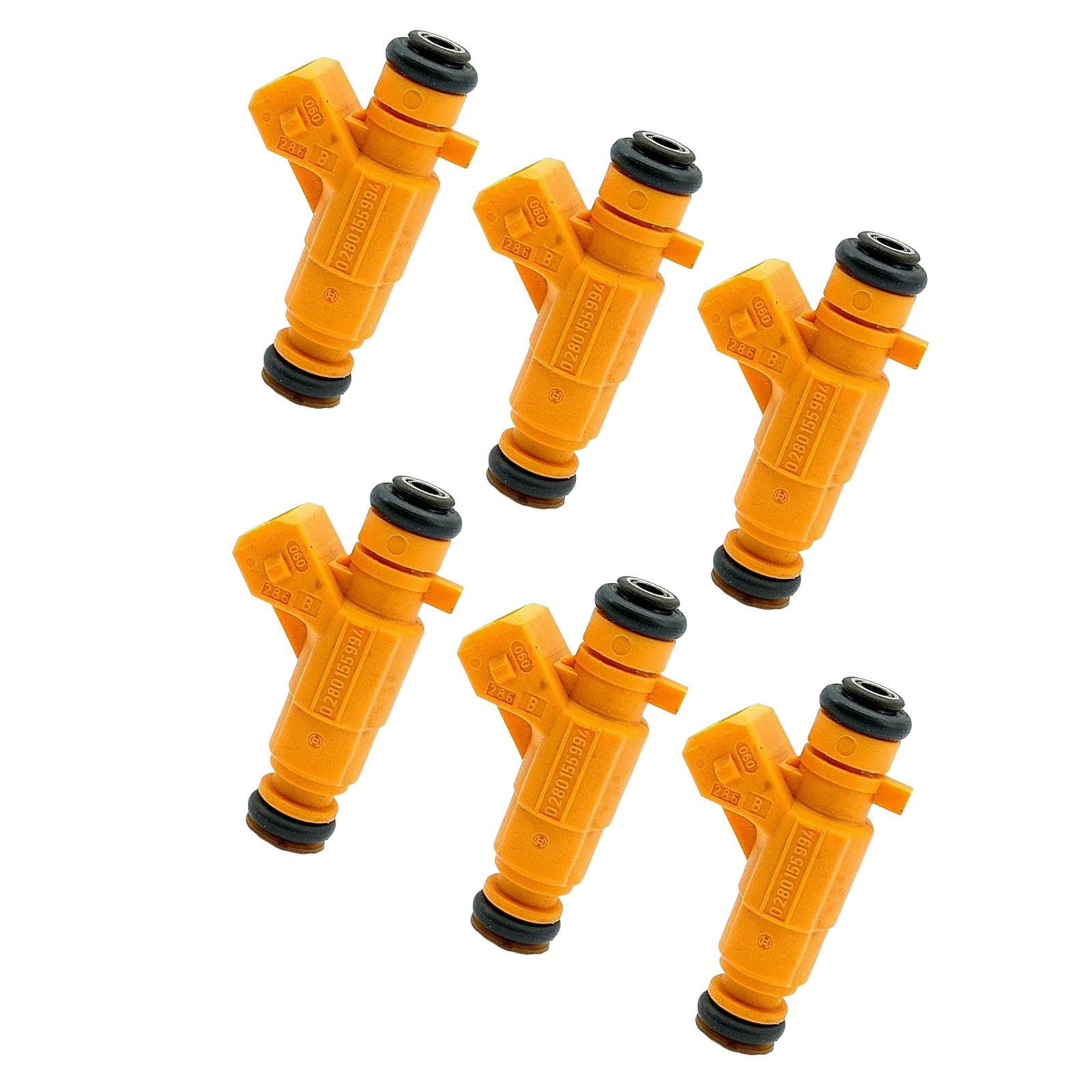 6Pcs Fuel Injector For Peugeot 607 For Renault Clio II 2000-02 0280155994