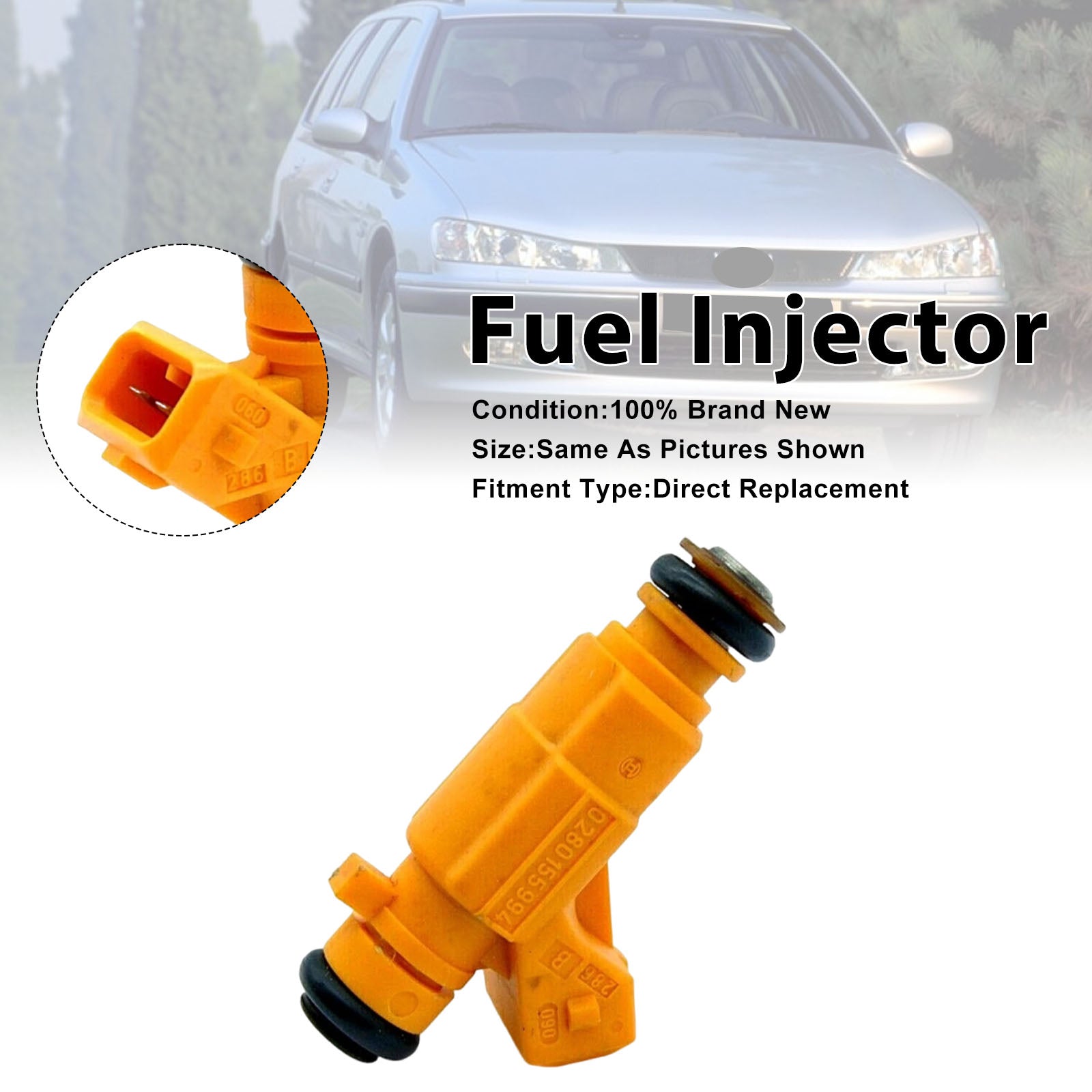 1Pcs Fuel Injector For Peugeot 607 For Renault Clio II 2000-02 0280155994