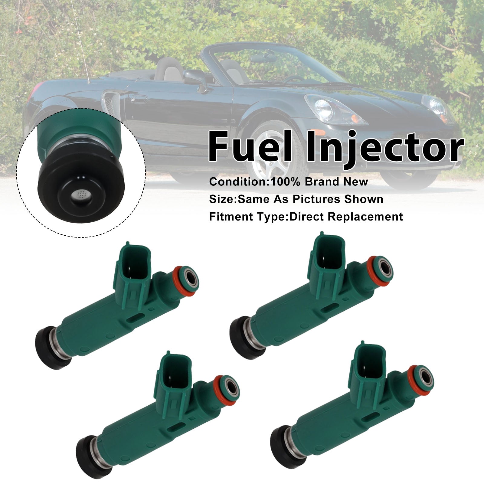 4Pcs Fuel Injector For Toyota Celica 2000-05 Corolla 2000-2004 23250-22040