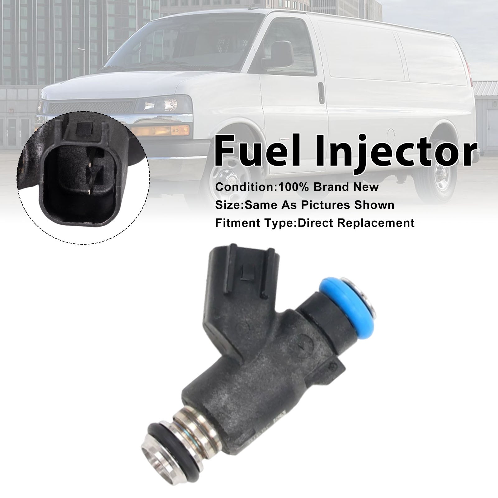 1Pcs Fuel Injector For Chevrolet Express 2500 3500 Van 2010-2020 12613412