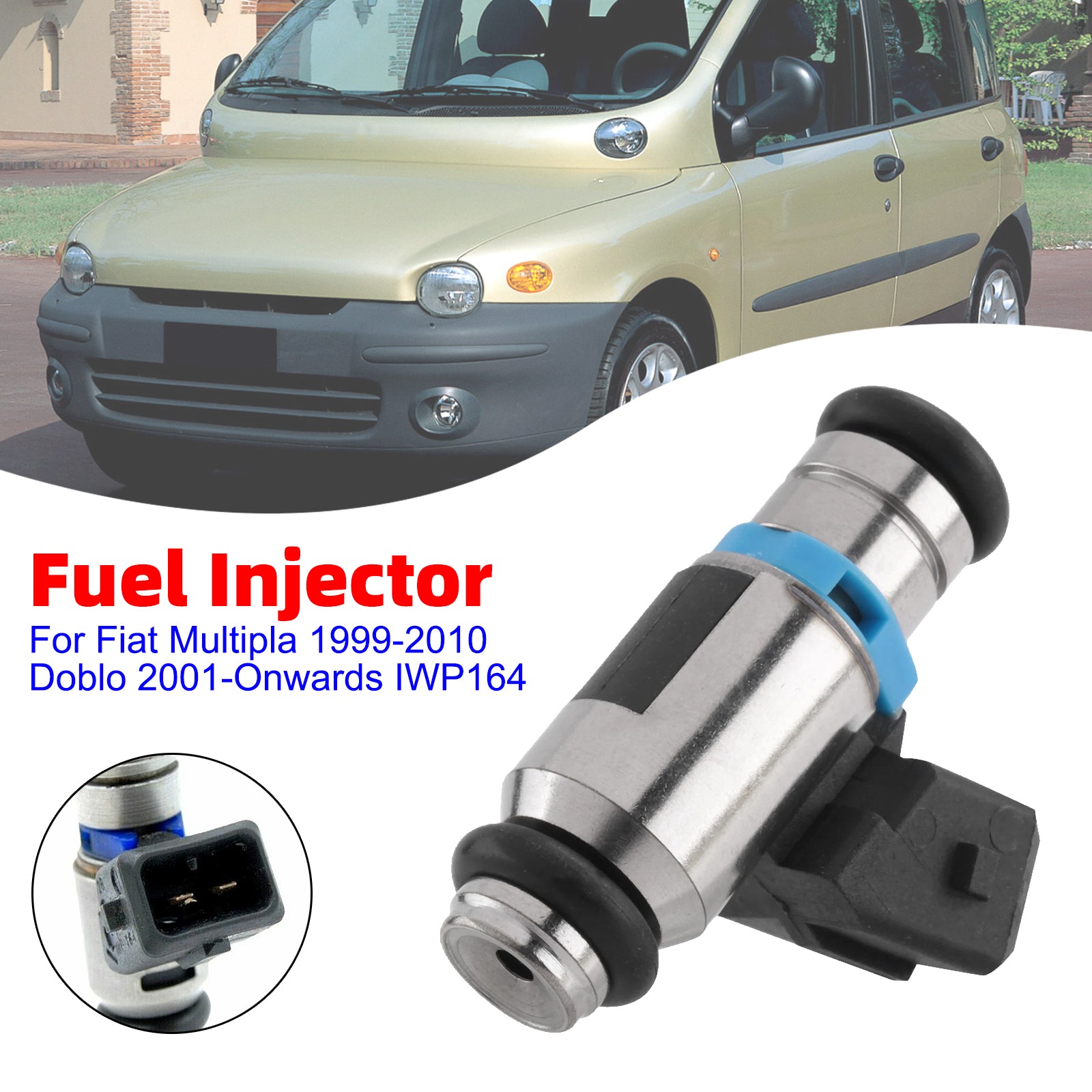 1Pcs Fuel Injector For Fiat Multipla 1999-2010 Doblo 2001-Onwards IWP164