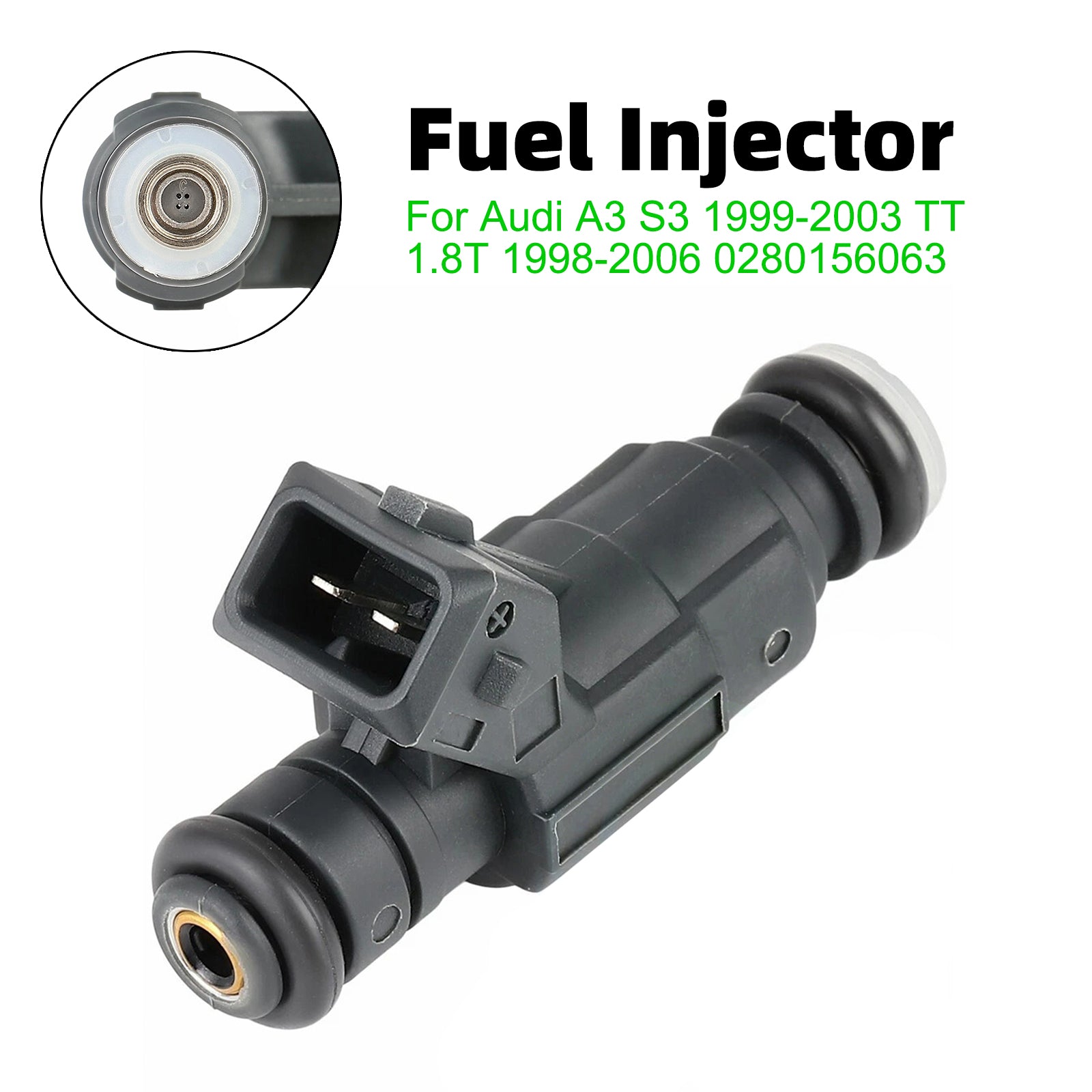 1Pcs Fuel Injector For Audi A3 S3 1999-2003 TT 1.8T 1998-2006 0280156063