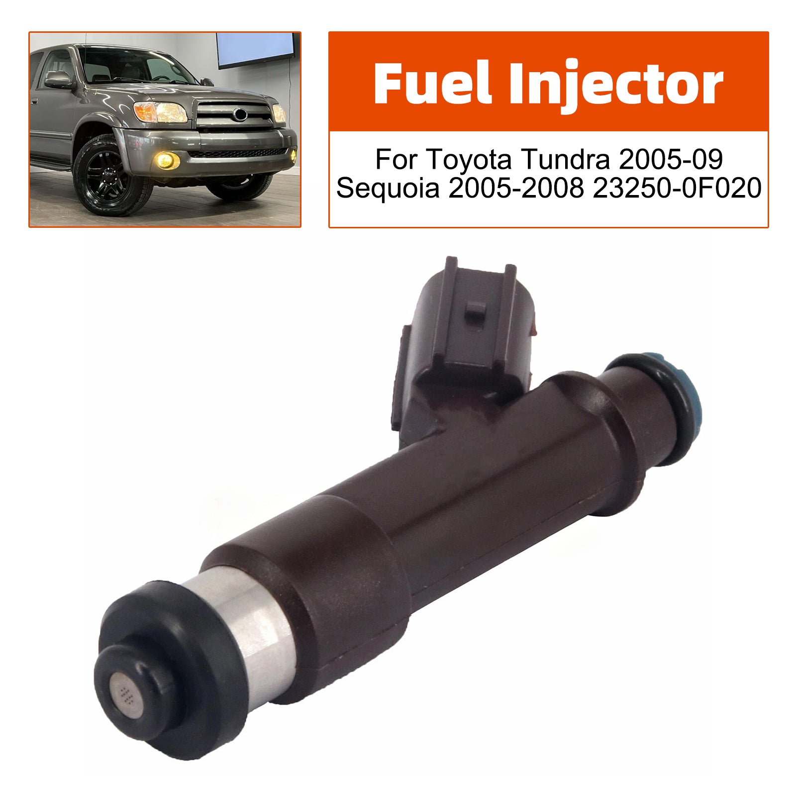 1Pcs Fuel Injector For Toyota Tundra 2005-09 Sequoia 2005-2008 23250-0F020