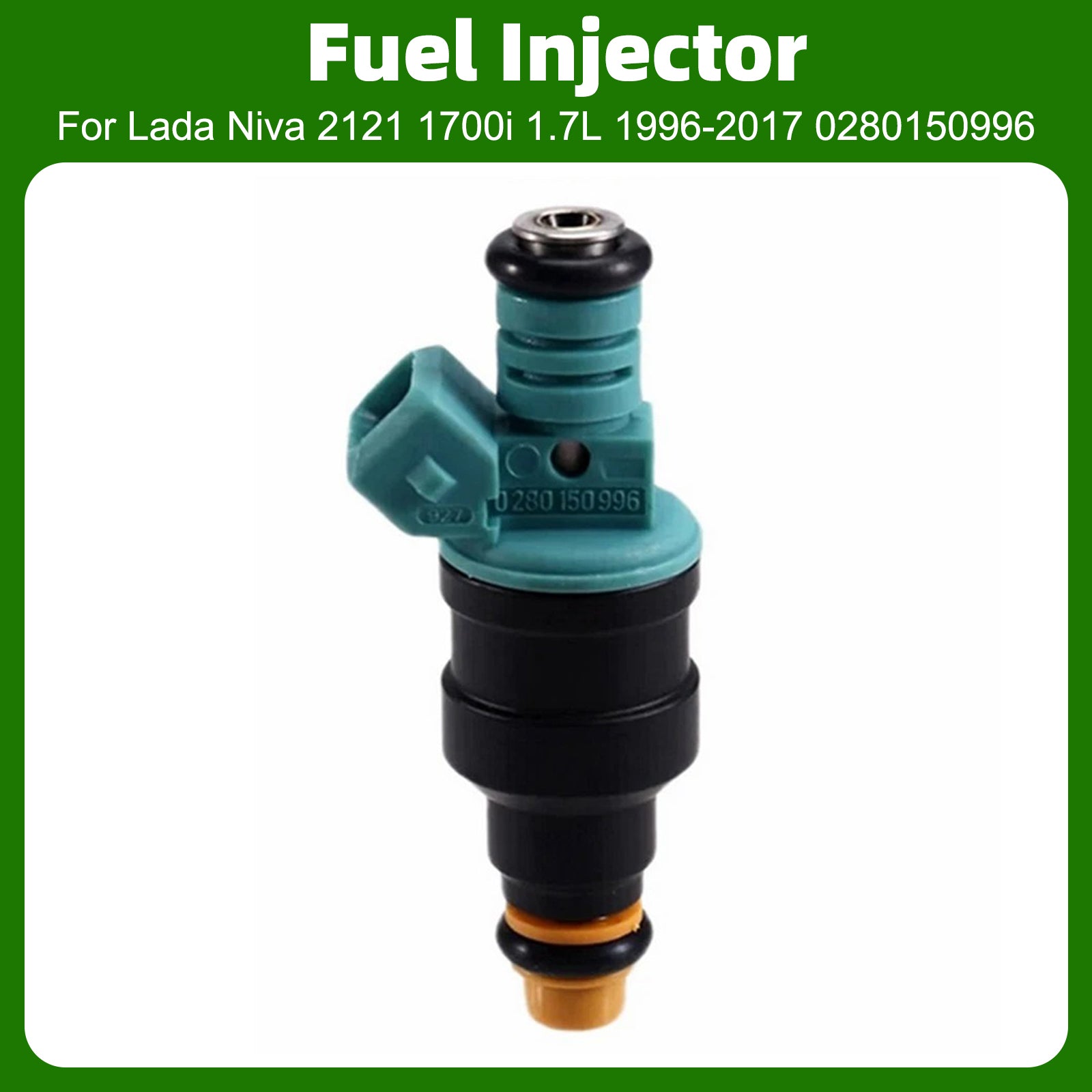 1Pcs Fuel Injector For Lada Niva 2121 1700i 1.7L 1996-2017 0280150996