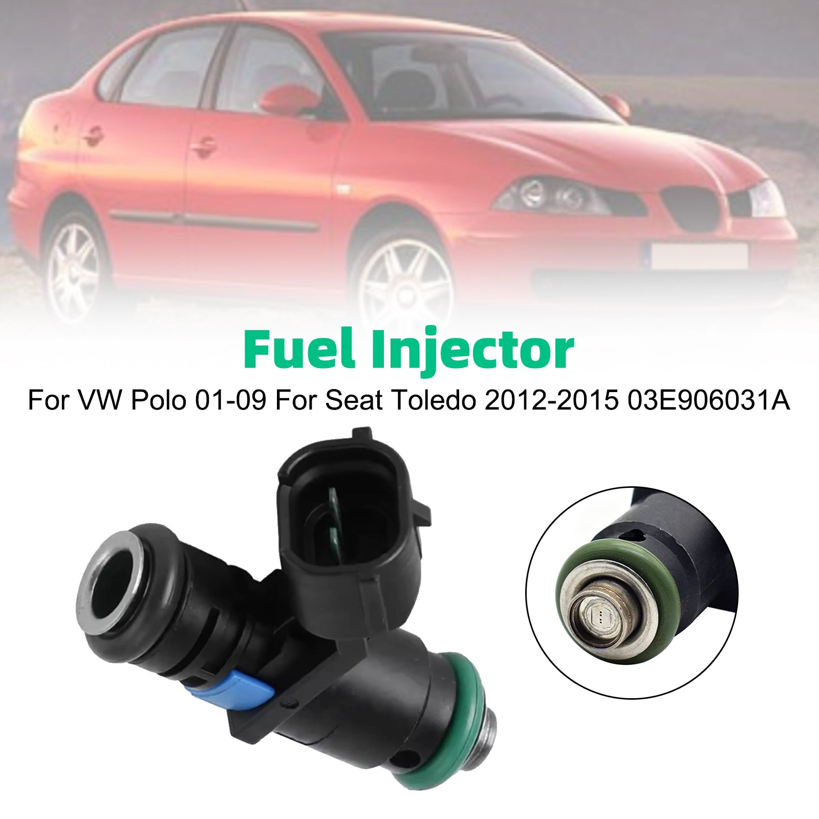 1Pcs Fuel Injector For VW Polo 01-09 For Seat Toledo 2012-2015 03E906031A