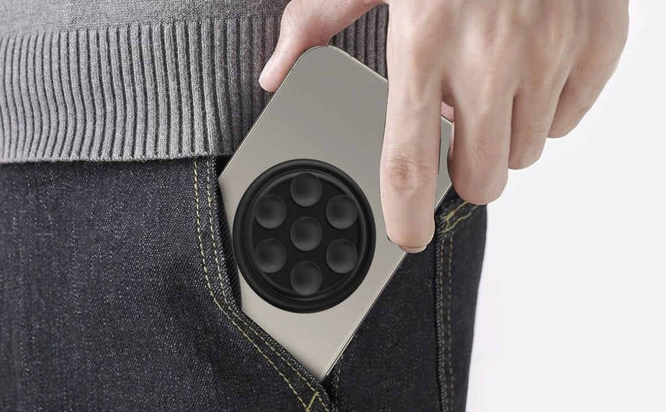 Phone Grip for MagSafe Magnetic Phone Airbag Holder Suck-Up Mount Silicone Suction Cup Stand