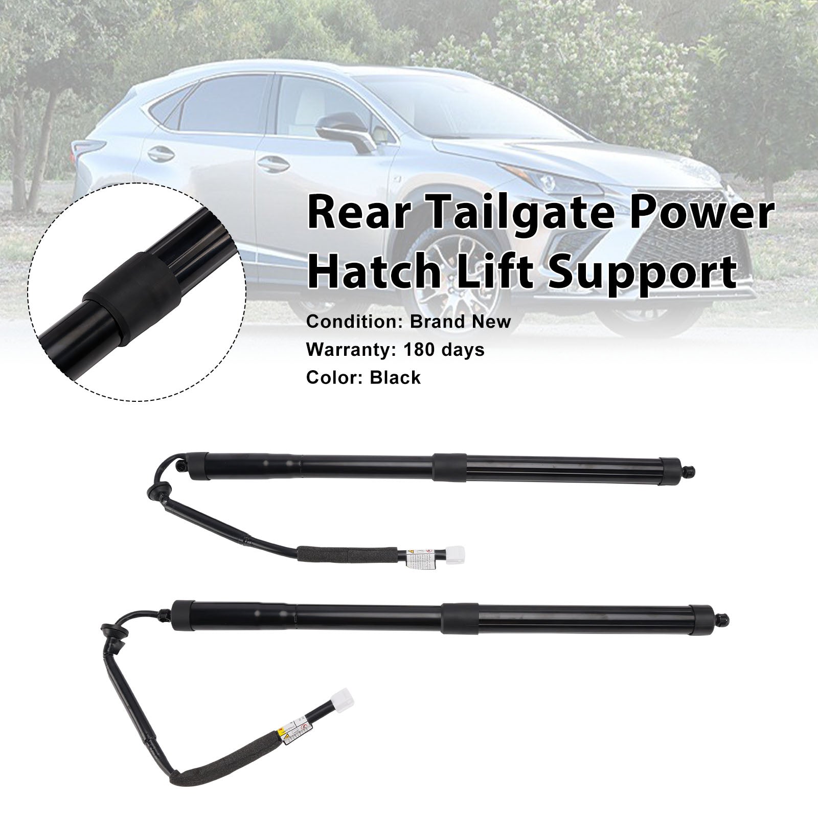 Left + Right Tailgate Gas Struts 68910-79017 Fit Lexus NX200t NX300h 2018-2021