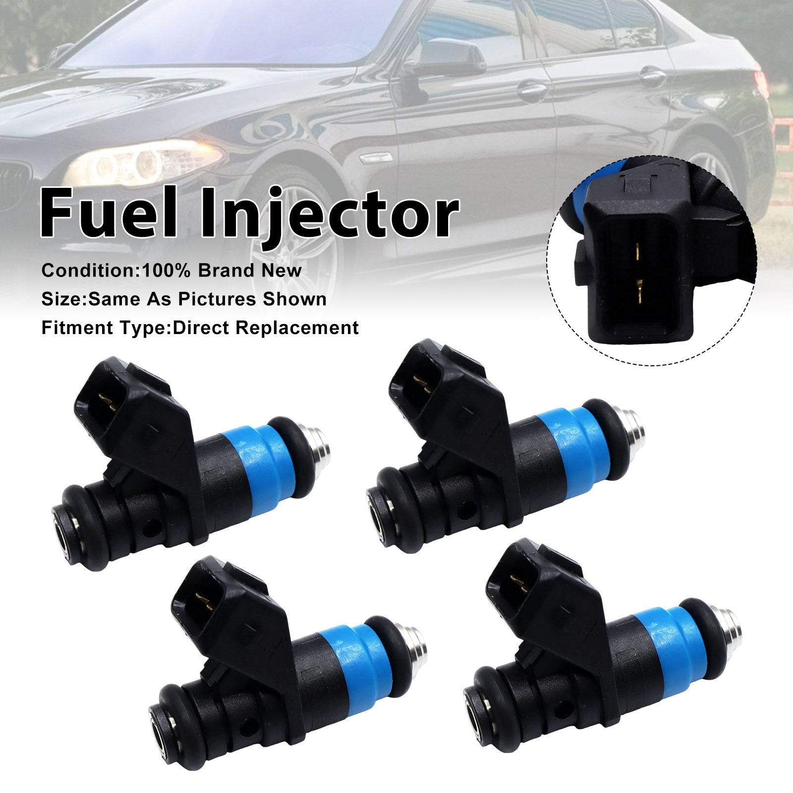 4Pcs Fuel Injector 630CC 60lb For Siemens Deka Short pico FI114962 107962