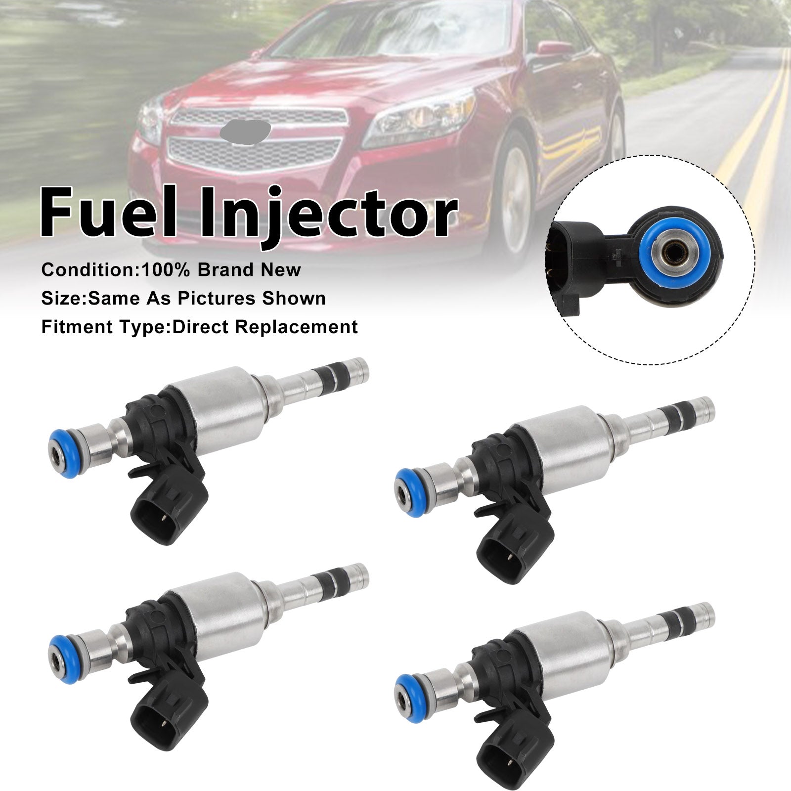 4Pcs Fuel Injector For Chevrolet Malibu 13-15 Colorado 2015-2022 12627093