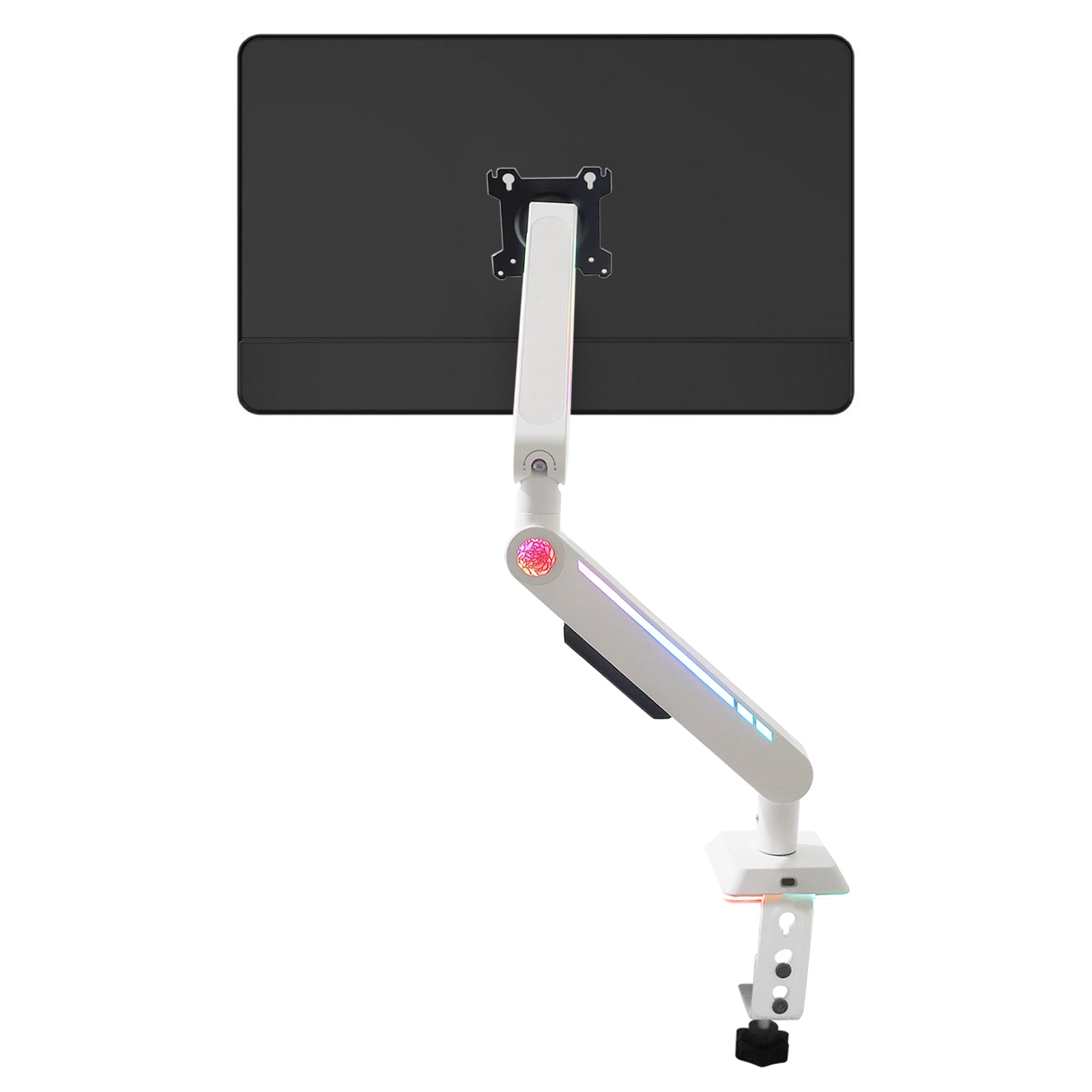 Gaming Monitor Arm 32inch Desktop Computer Monitor Stand RGB Light Monitor Stand