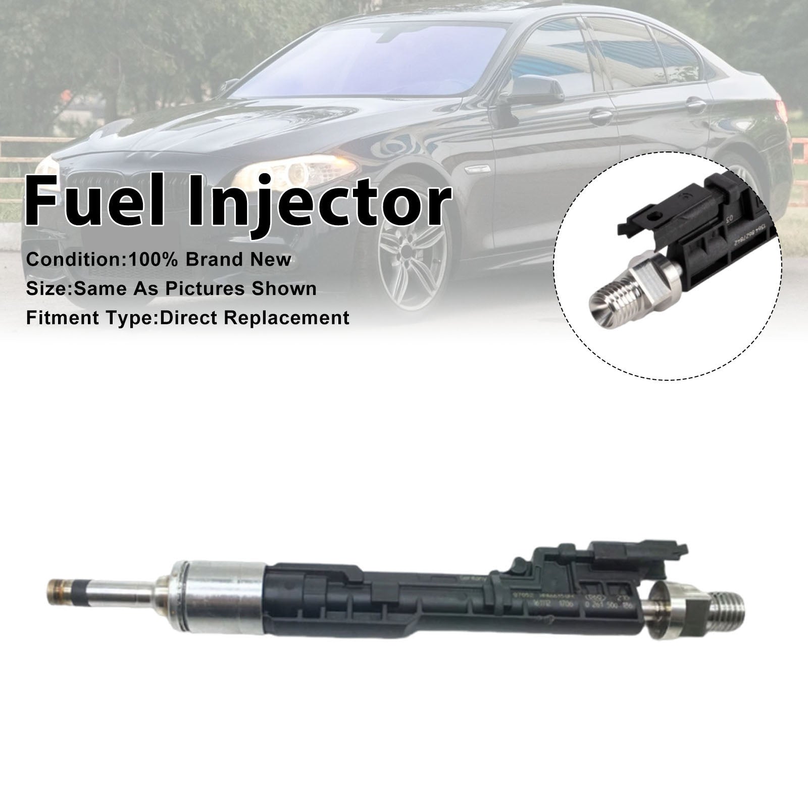 1Pcs Fuel Injector For BMW F10/F11 13-17 F06/F12/F13 2012-2018 0261500186