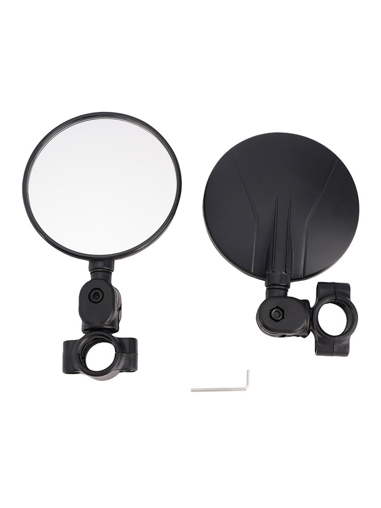 Black Adjustable Handlebar Mirror Folding Mirrors For 22-24 mm Enduro Handle bar