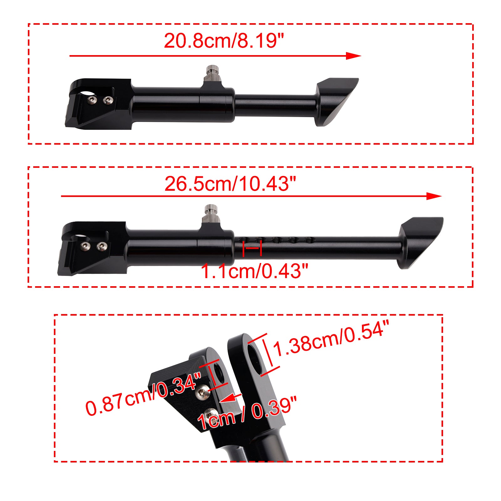 Adjustable Foot Side Stand Kickstand fit for Suzuki GSXR1300 1999-2026