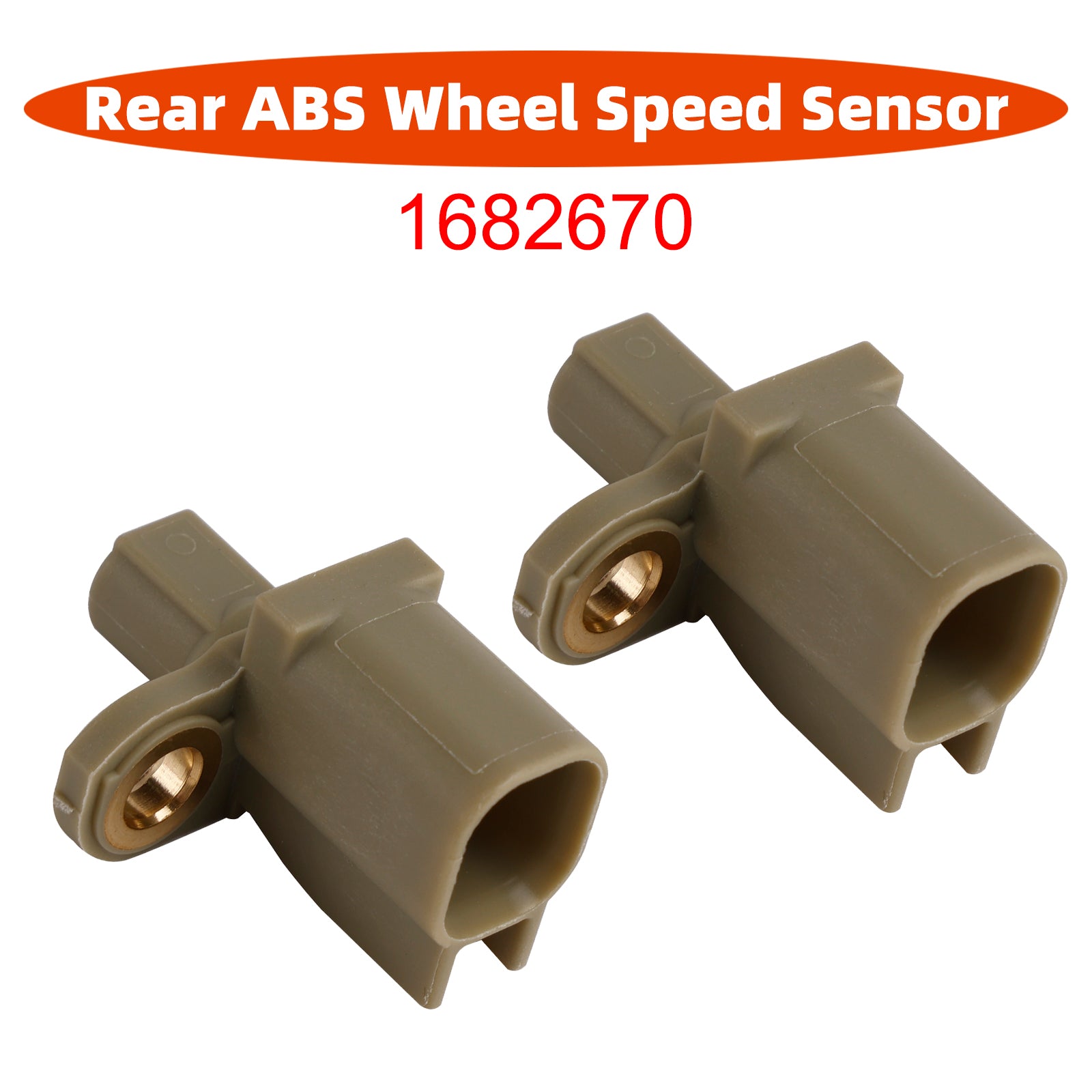 2PC Rear Left&Right ABS Wheel Speed Sensor for Ford Kuga 2.0D 2012 on 1682670