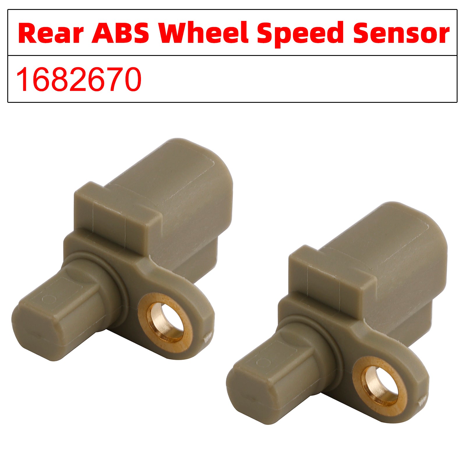 2PC Rear Left&Right ABS Wheel Speed Sensor for Ford Kuga 2.0D 2012 on 1682670