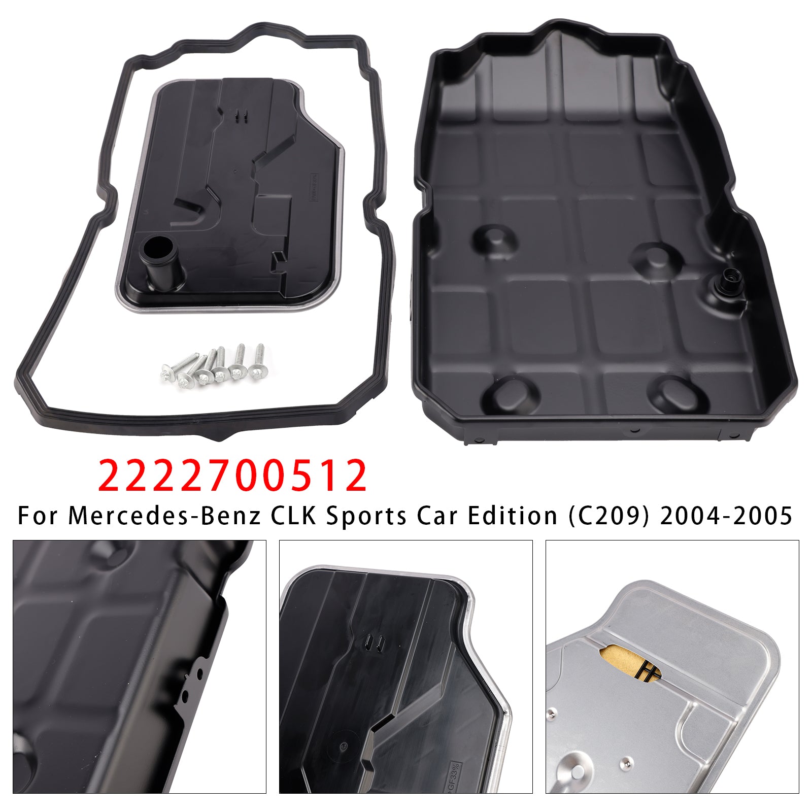 722.9 Transmission Oil Pan W/Gasket??Filter Kit For Benz X218 W203 W212 W166
