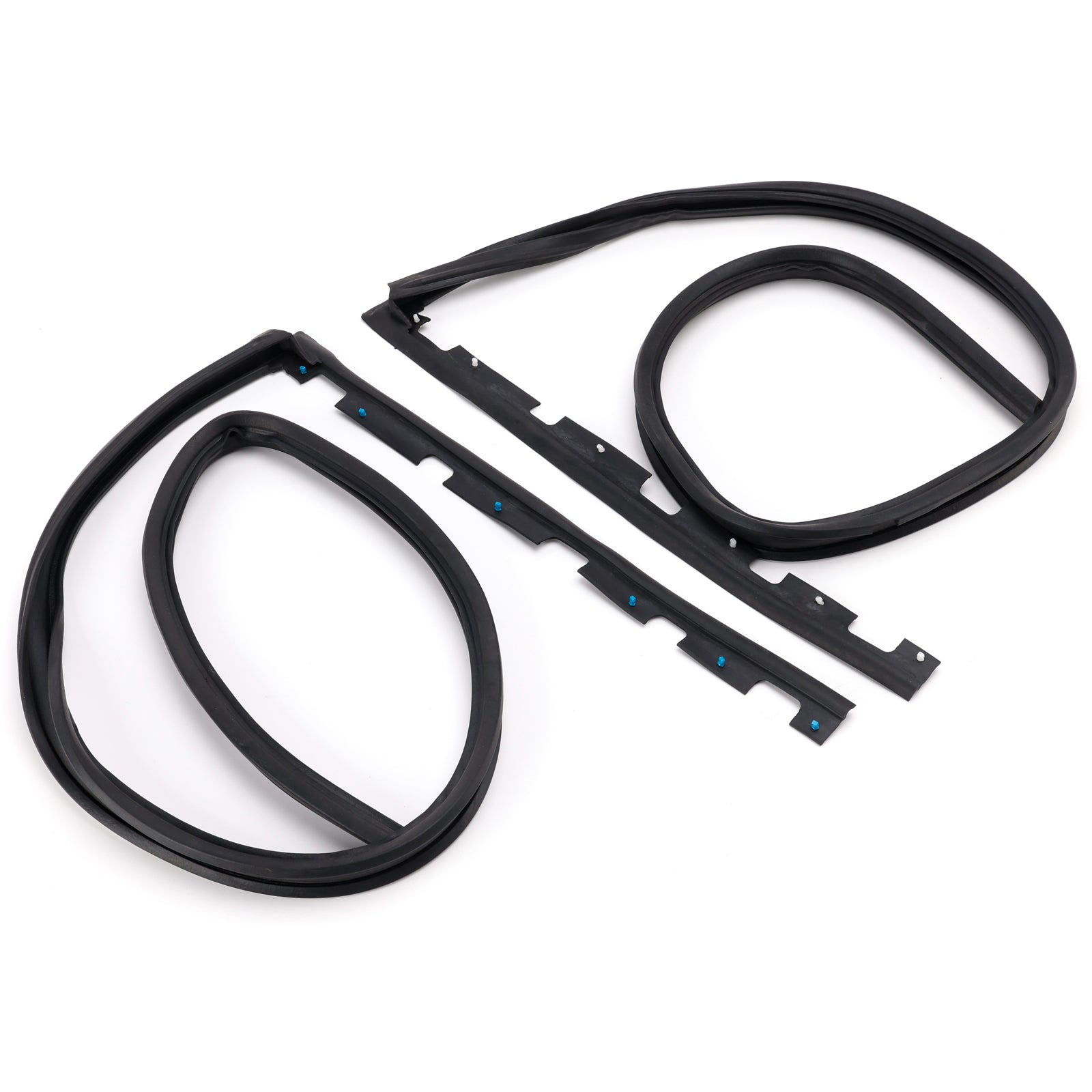 2PCS Front Door Sub Seal Rubber Set For Honda Civic 2Dr 3Dr 1992-1995 Eg6 Eg4