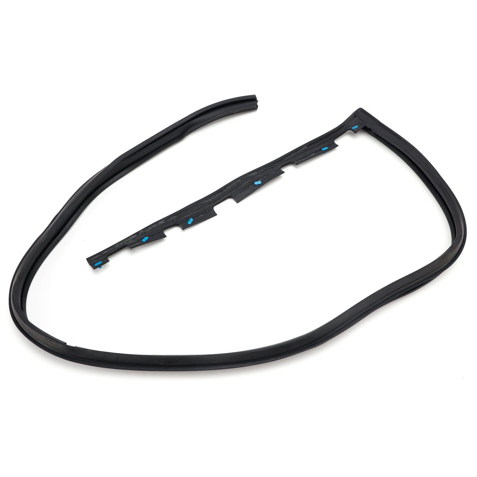 2PCS Front Door Sub Seal Rubber Set For Honda Civic 2Dr 3Dr 1992-1995 Eg6 Eg4