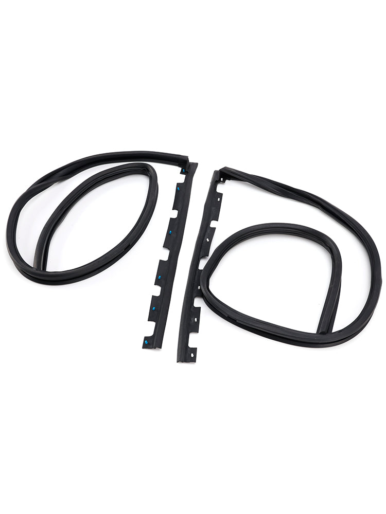 2PCS Front Door Sub Seal Rubber Set For Honda Civic 2Dr 3Dr 1992-1995 Eg6 Eg4