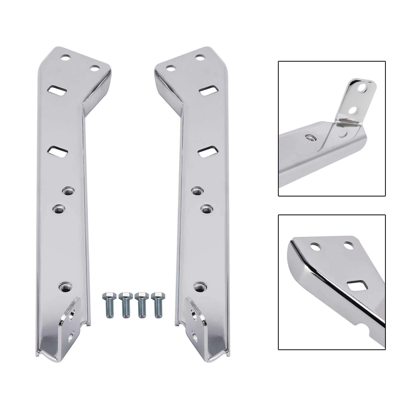 Saddlebag Rail Support Bracket 90718-79C Chrome For Touring Road Glide Flt 85-08
