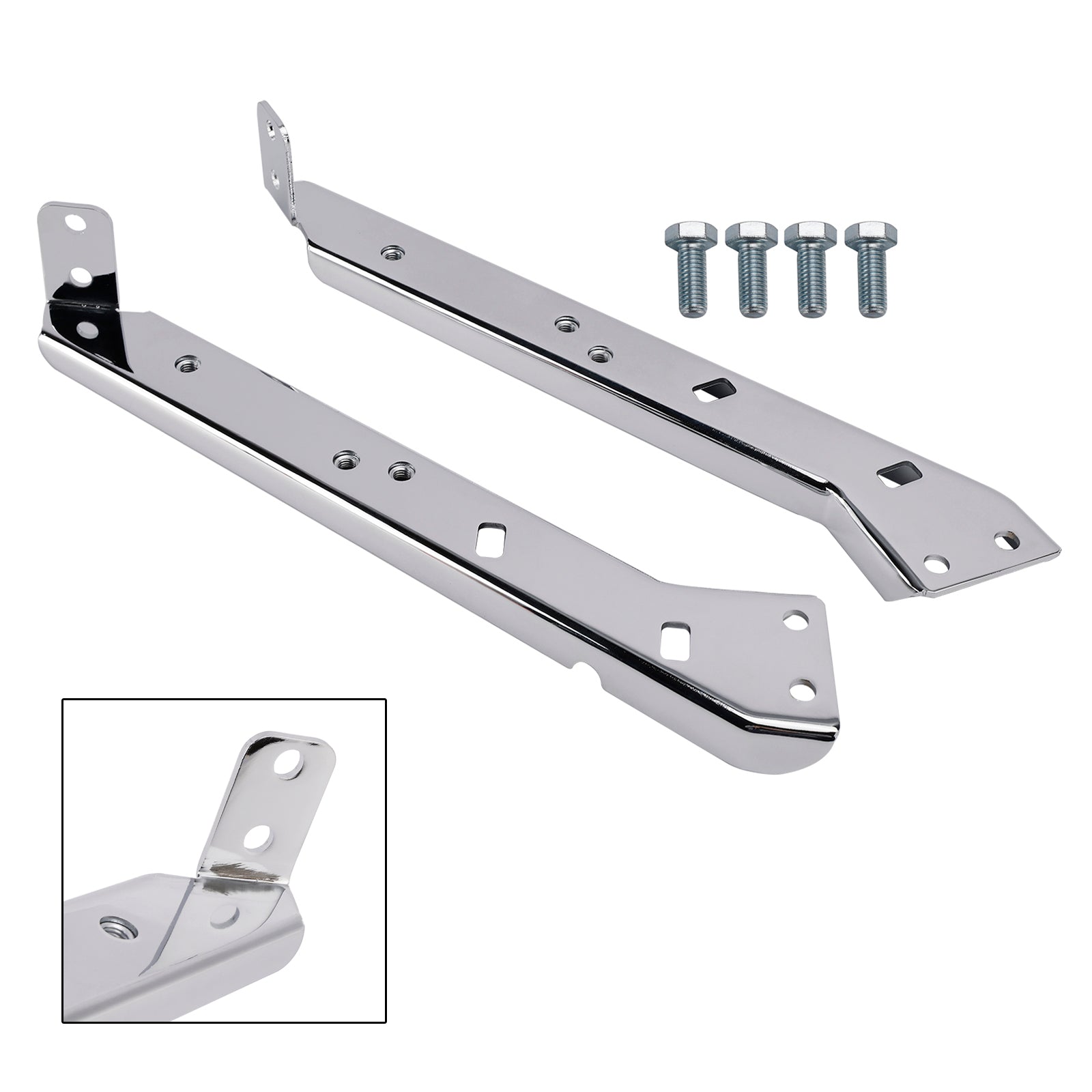 Saddlebag Rail Support Bracket 90718-79C Chrome For Touring Road Glide Flt 85-08