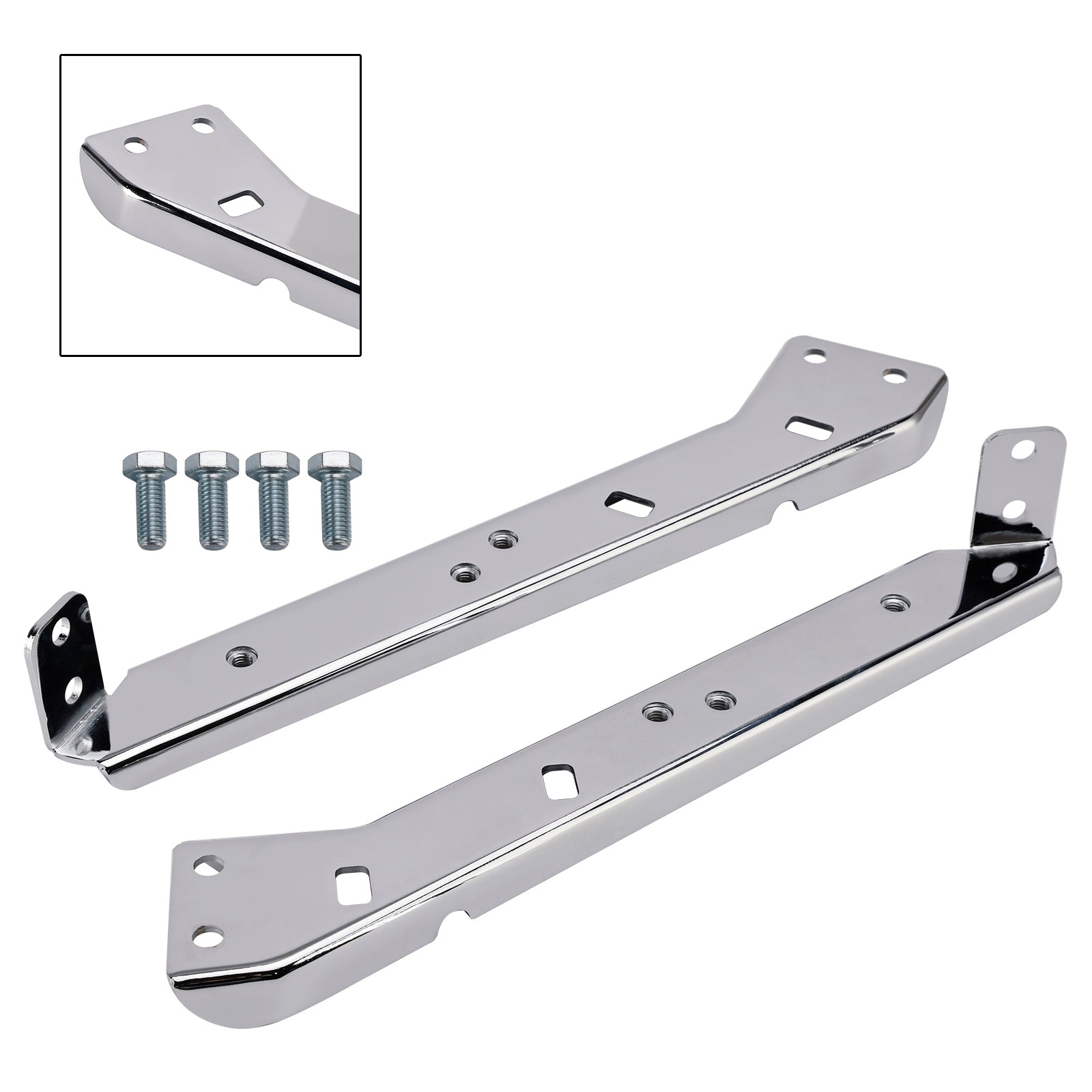 Saddlebag Rail Support Bracket 90718-79C Chrome For Touring Road Glide Flt 85-08