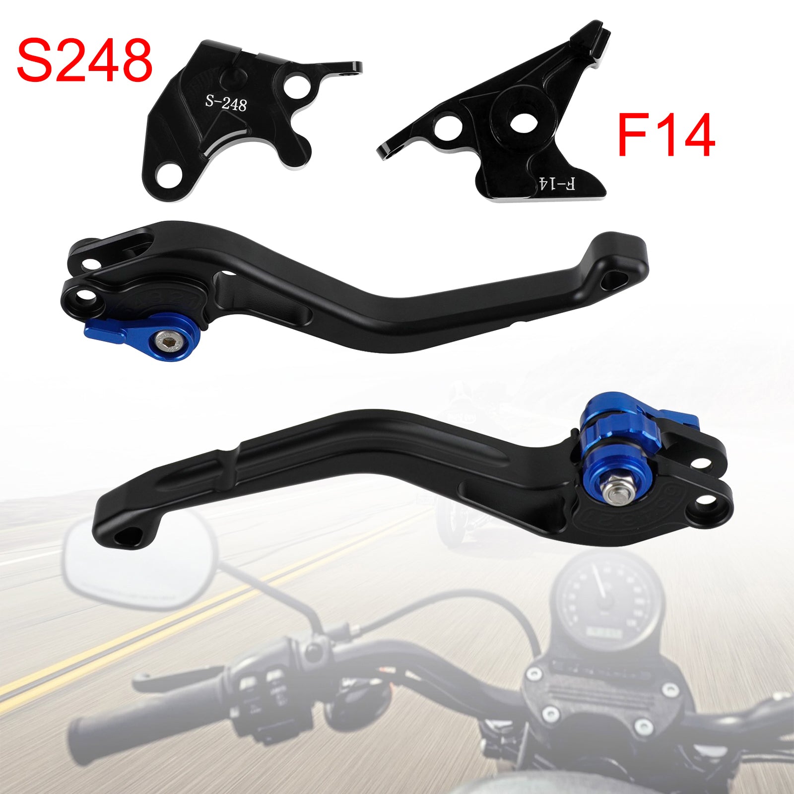 NEW Short Clutch Brake Lever fit for Suzuki GSXR600 750 1000 DL650 GSR600 Blue