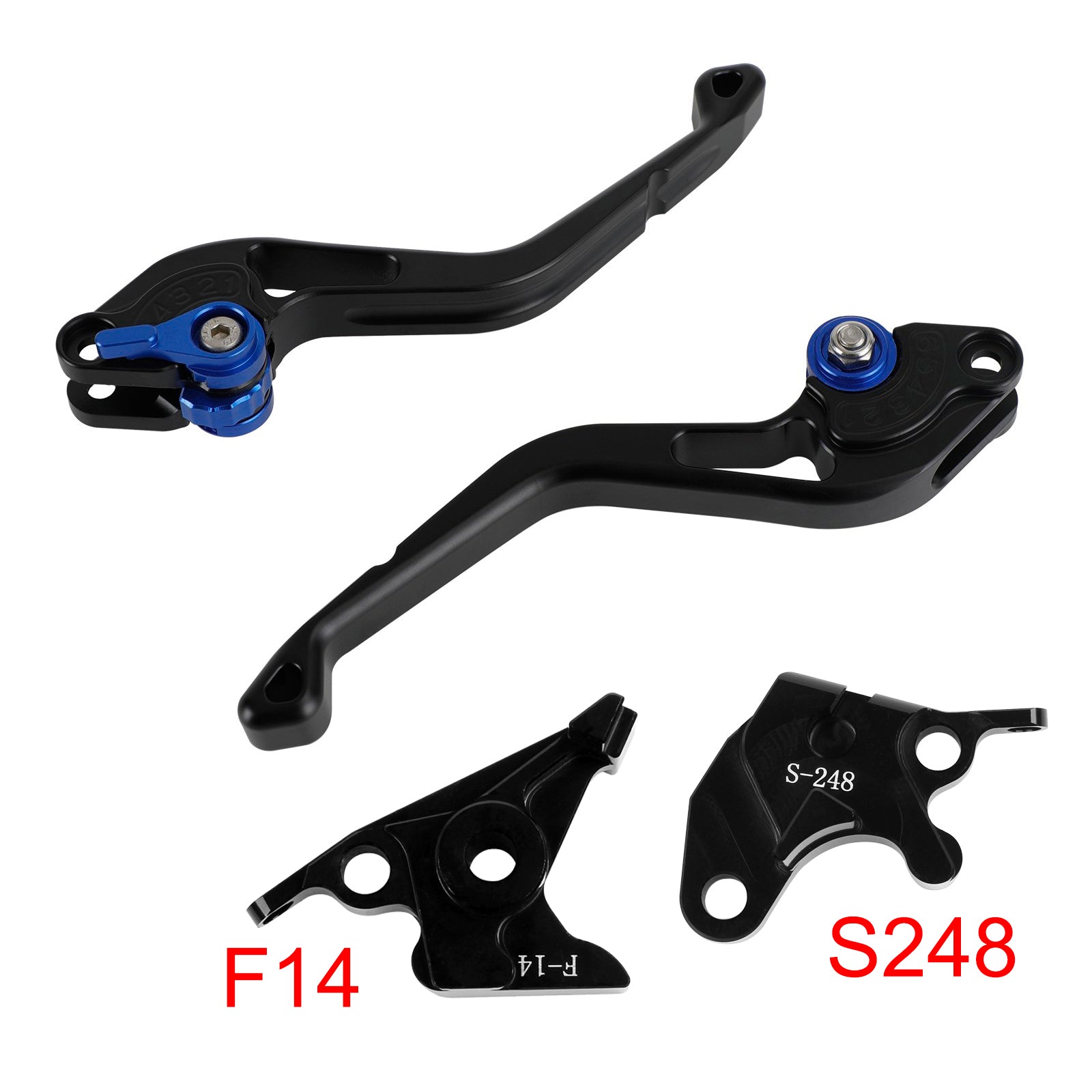 NEW Short Clutch Brake Lever fit for Suzuki GSXR600 750 1000 DL650 GSR600 Blue