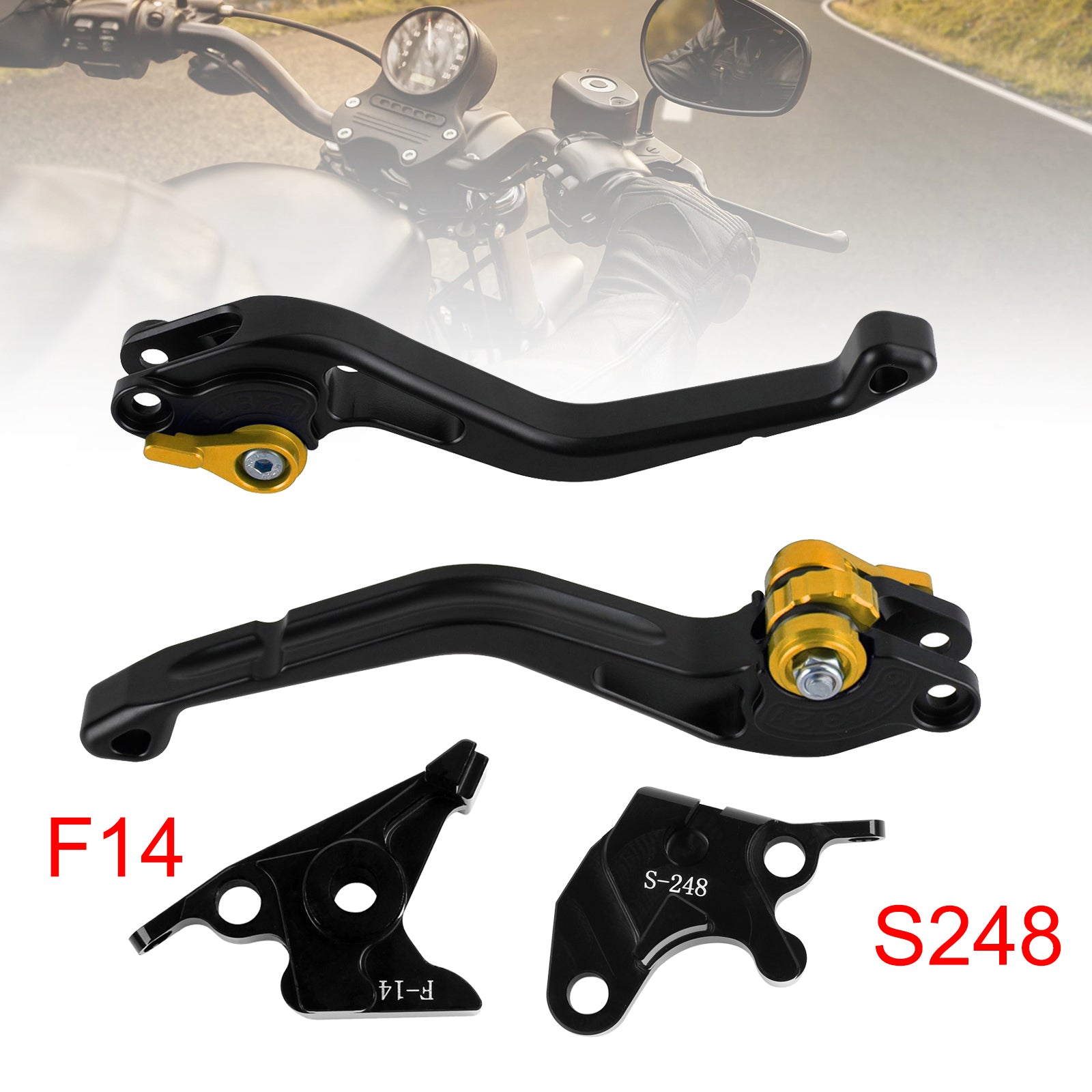 NEW Short Clutch Brake Lever fit for Suzuki GSXR600 750 1000 DL650 GSR600 Gold