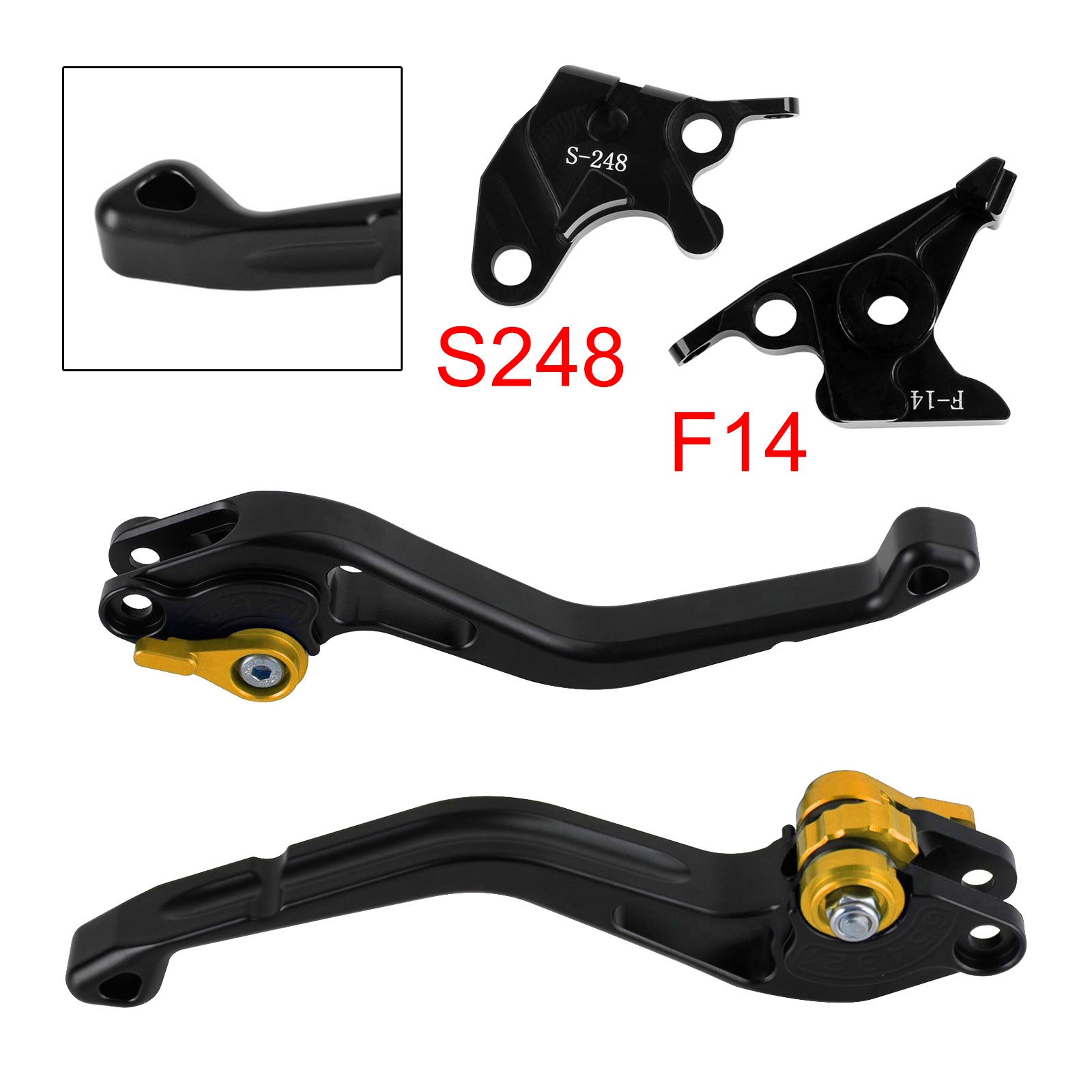 NEW Short Clutch Brake Lever fit for Suzuki GSXR600 750 1000 DL650 GSR600 Gold