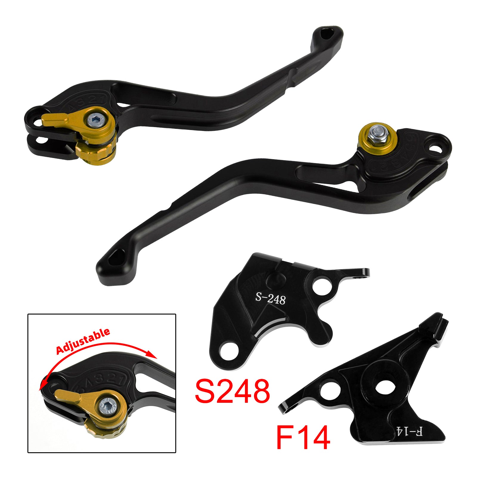 NEW Short Clutch Brake Lever fit for Suzuki GSXR600 750 1000 DL650 GSR600 Gold