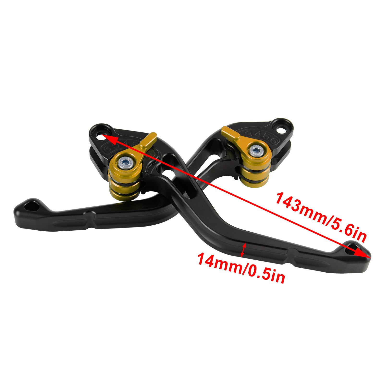NEW Short Clutch Brake Lever fit for Suzuki GSXR600 06-10 GSXR1000 05-06 Gold