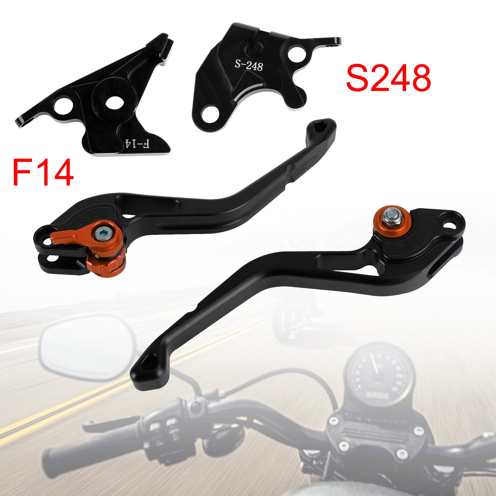 NEW Short Clutch Brake Lever fit for Suzuki GSXR600 750 DL650 GSR600 Orange