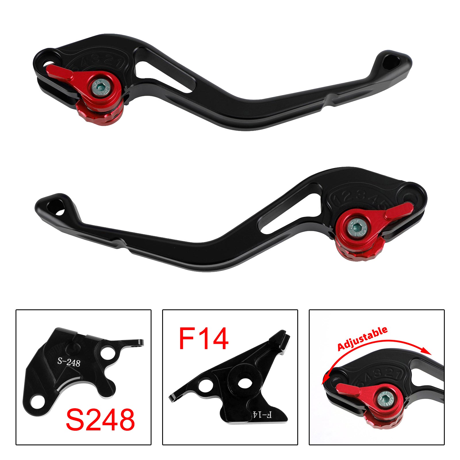 NEW Short Clutch Brake Lever fit for Suzuki GSXR600 750 DL650 GSR600 Red