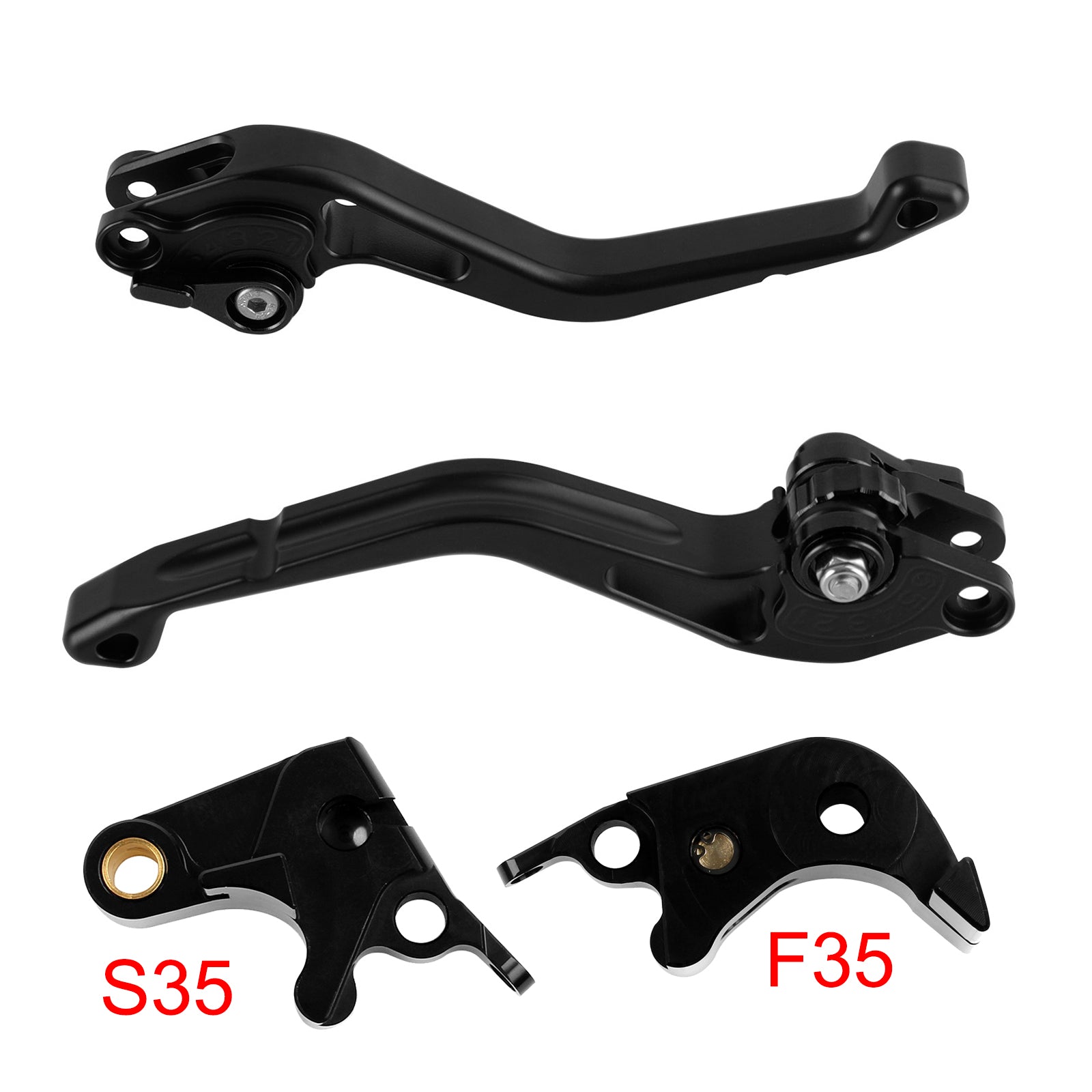 NEW Short Clutch Brake Lever fit for Suzuki GSXR600 06-10 GSXR1000 05-06 Black
