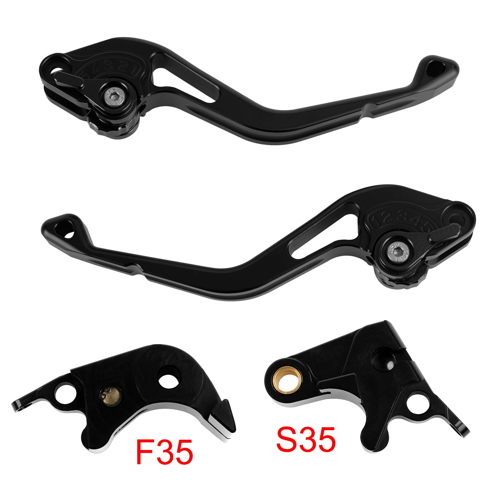 NEW Short Clutch Brake Lever fit for Suzuki GSXR600 06-10 GSXR1000 05-06 Black