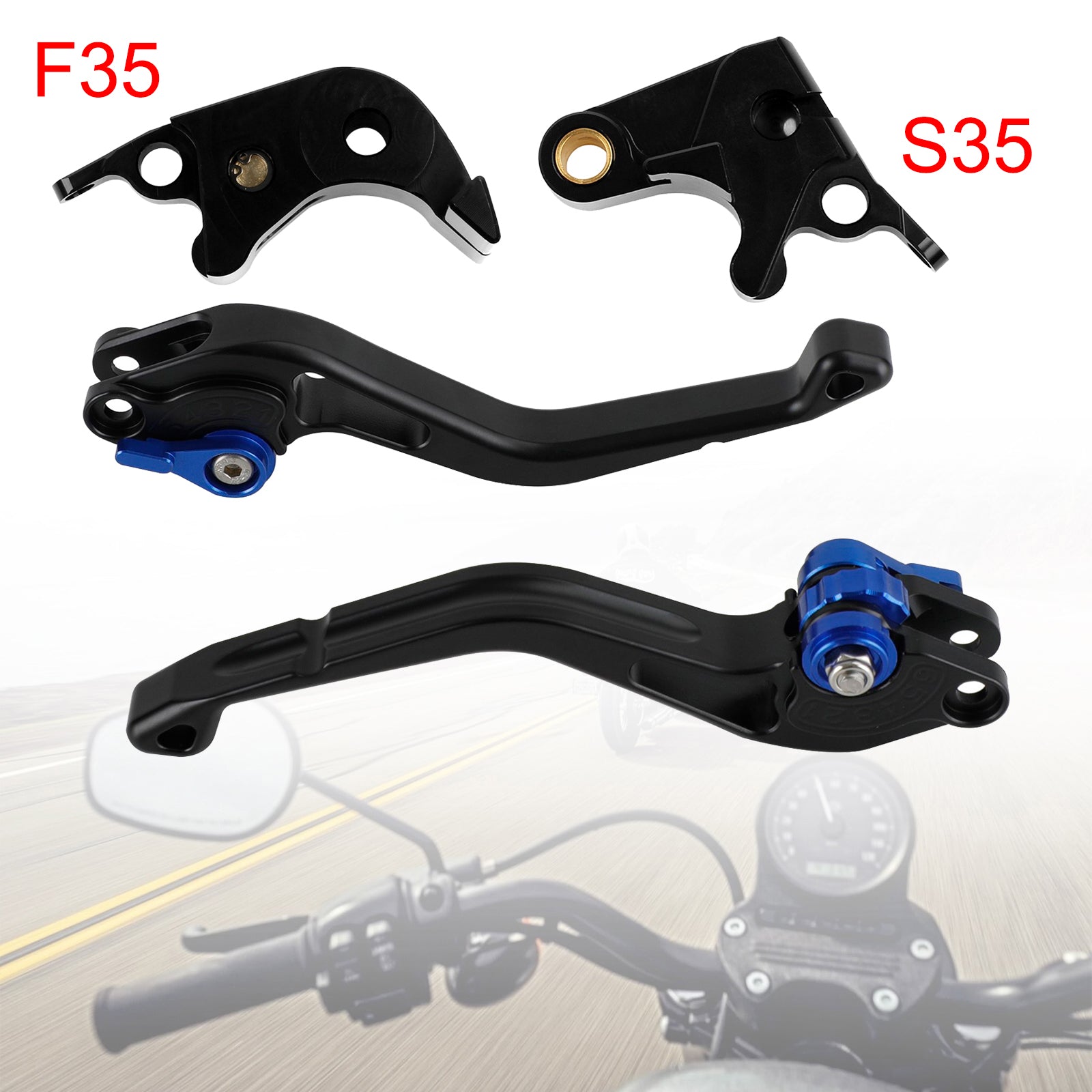 NEW Short Clutch Brake Lever fit for Suzuki GSXR600 06-10 GSXR1000 05-06 Blue